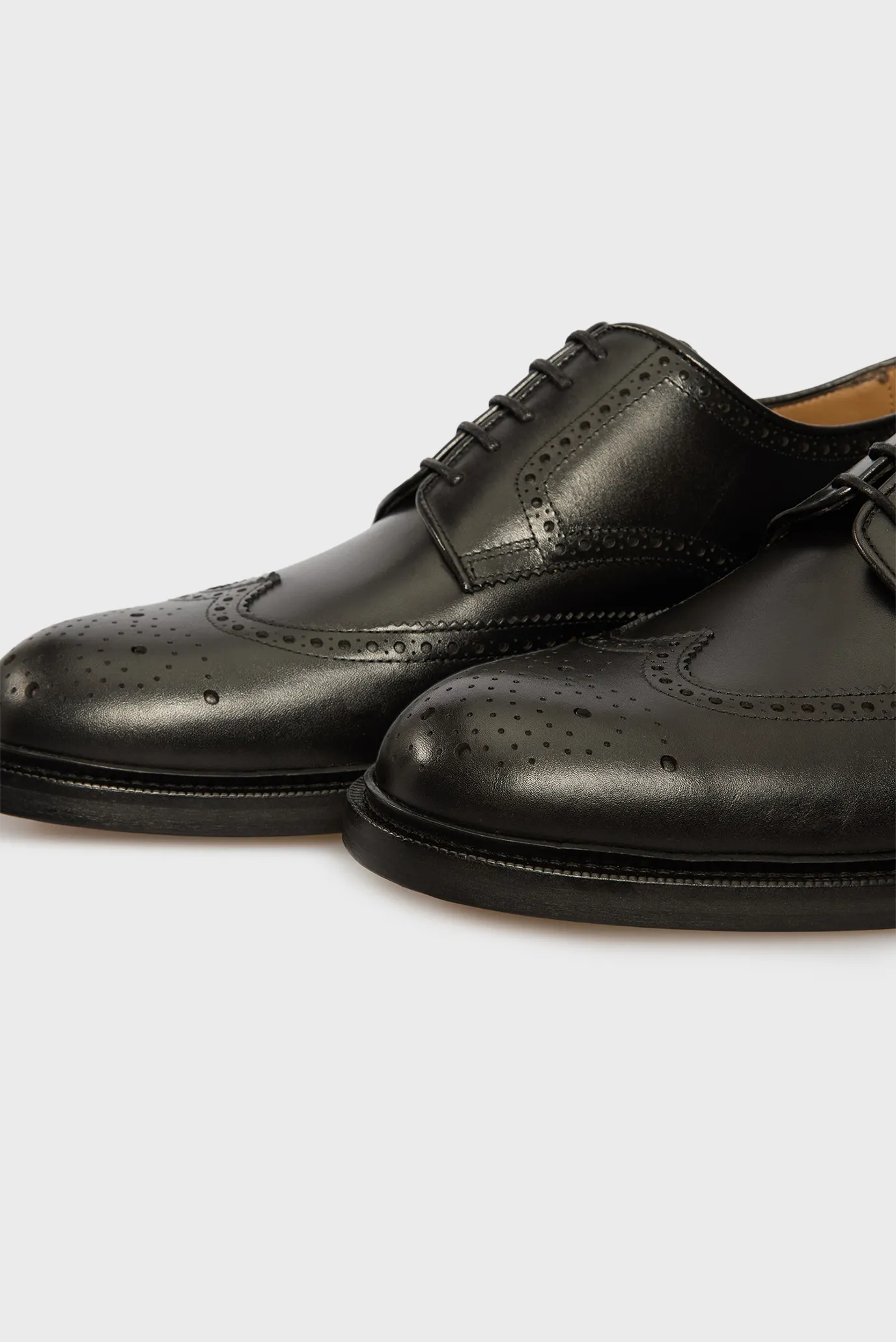 Мужские черные кожаные броги BECKHAM x BOSS 2