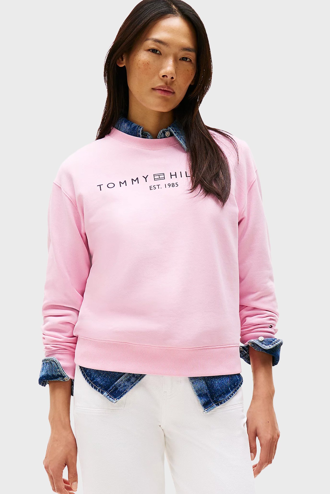 Женский розовый свитшот MDRN REG CORP LOGO C-NK Розовый M Tommy Hilfiger WW0WW39791 Женский розовый свитшот MDRN REG CORP LOGO C-NK Розовый M Tommy Hilfiger WW0WW39791
