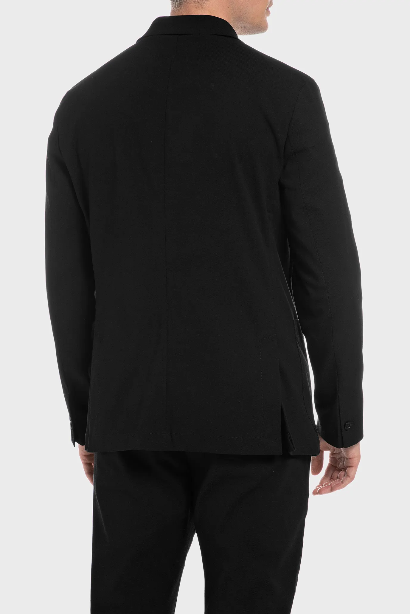 Чоловічий чорний блейзер 2