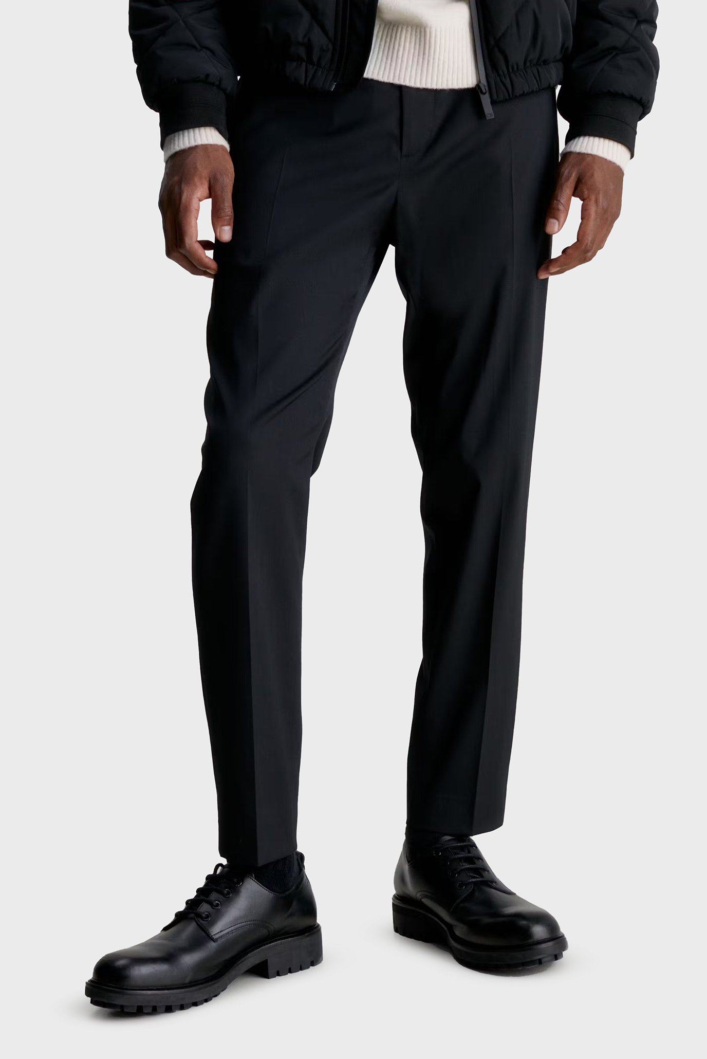 Мужские черные брюки TRAVEL GABARDINE SLIM 1