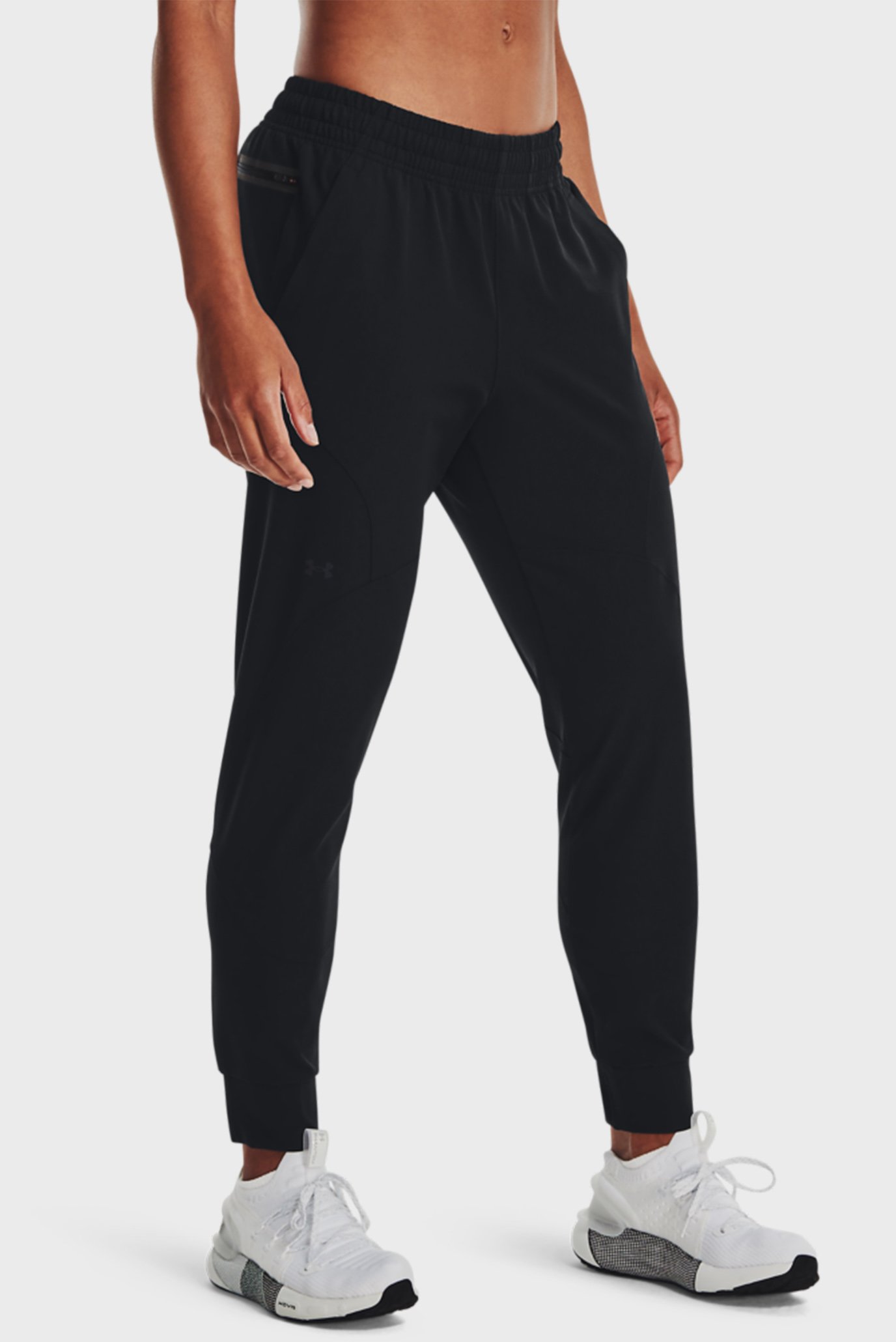 Женские черные спортивные брюки UA Unstoppable Jogger 1