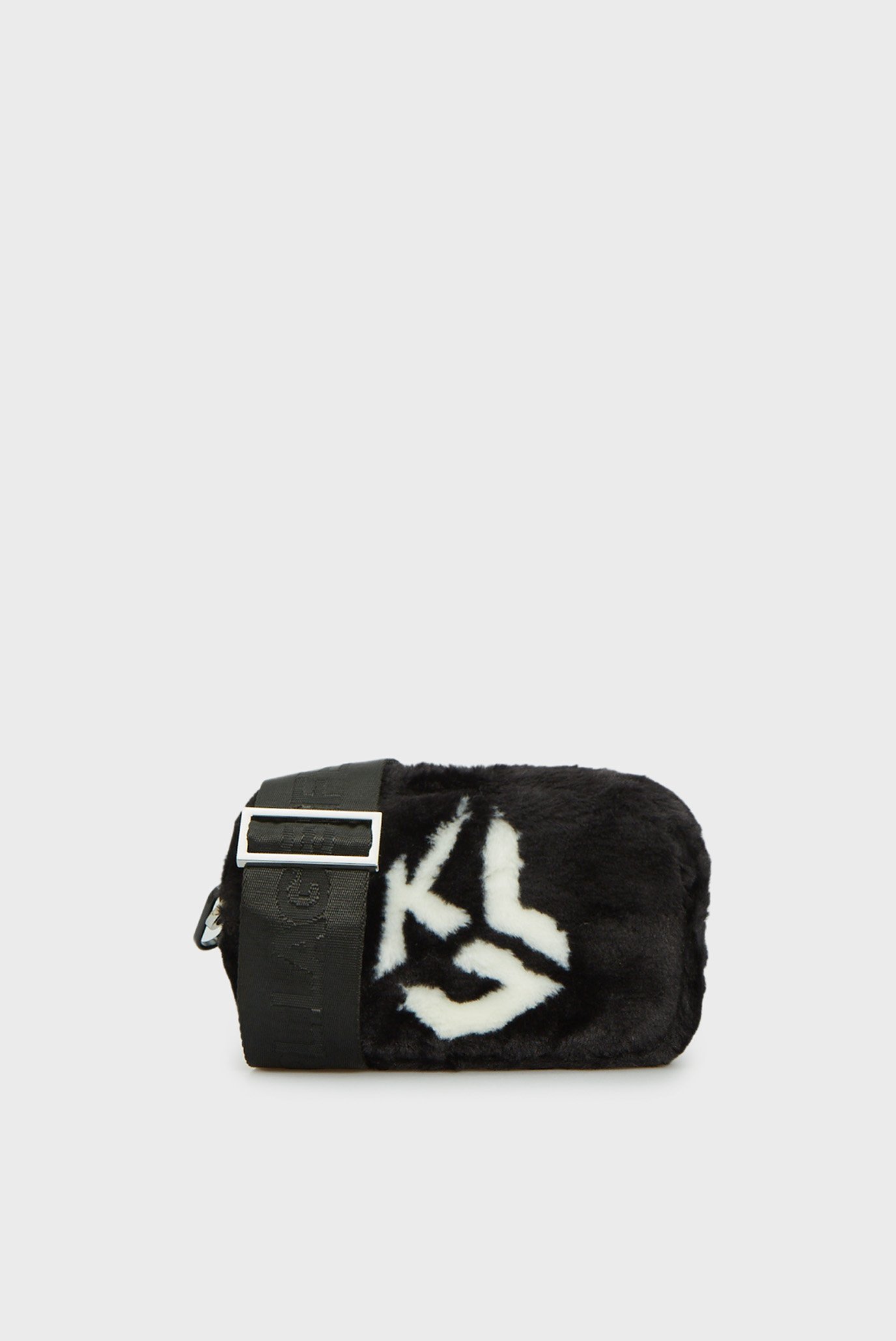 Жіноча чорна сумка FUR LOGO CAMERA BAG 1