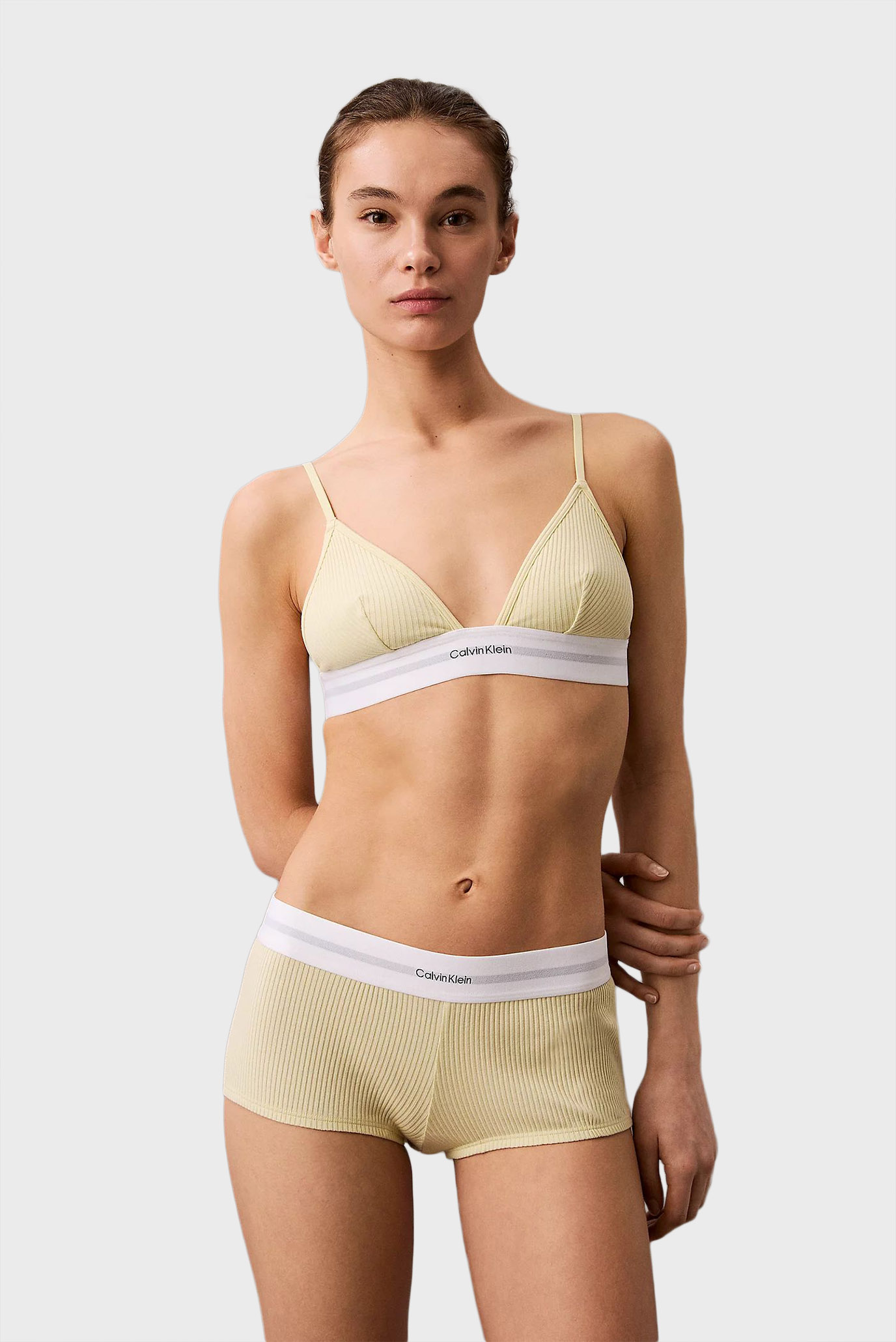 Женский желтый бюстгальтер UNLINED TRIANGLE Желтый L Calvin Klein LV00QF8248 Женский желтый бюстгальтер UNLINED TRIANGLE Желтый L Calvin Klein LV00QF8248
