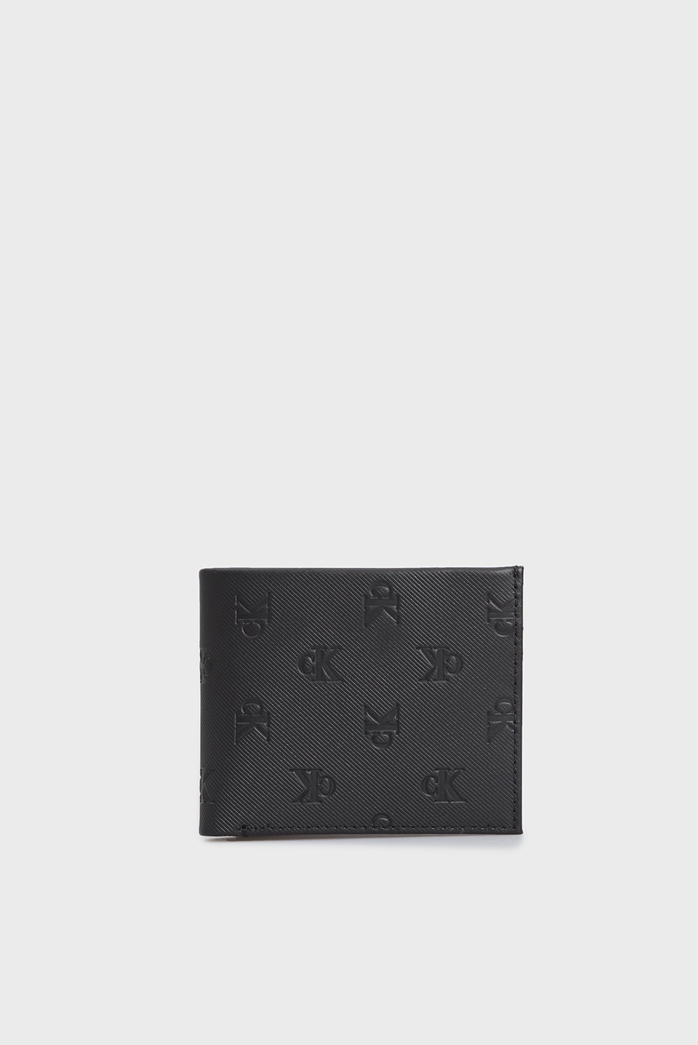 Чоловічий чорний шкіряний гаманець MONOGRAM SOFT BIFOLD/COIN AOP 1