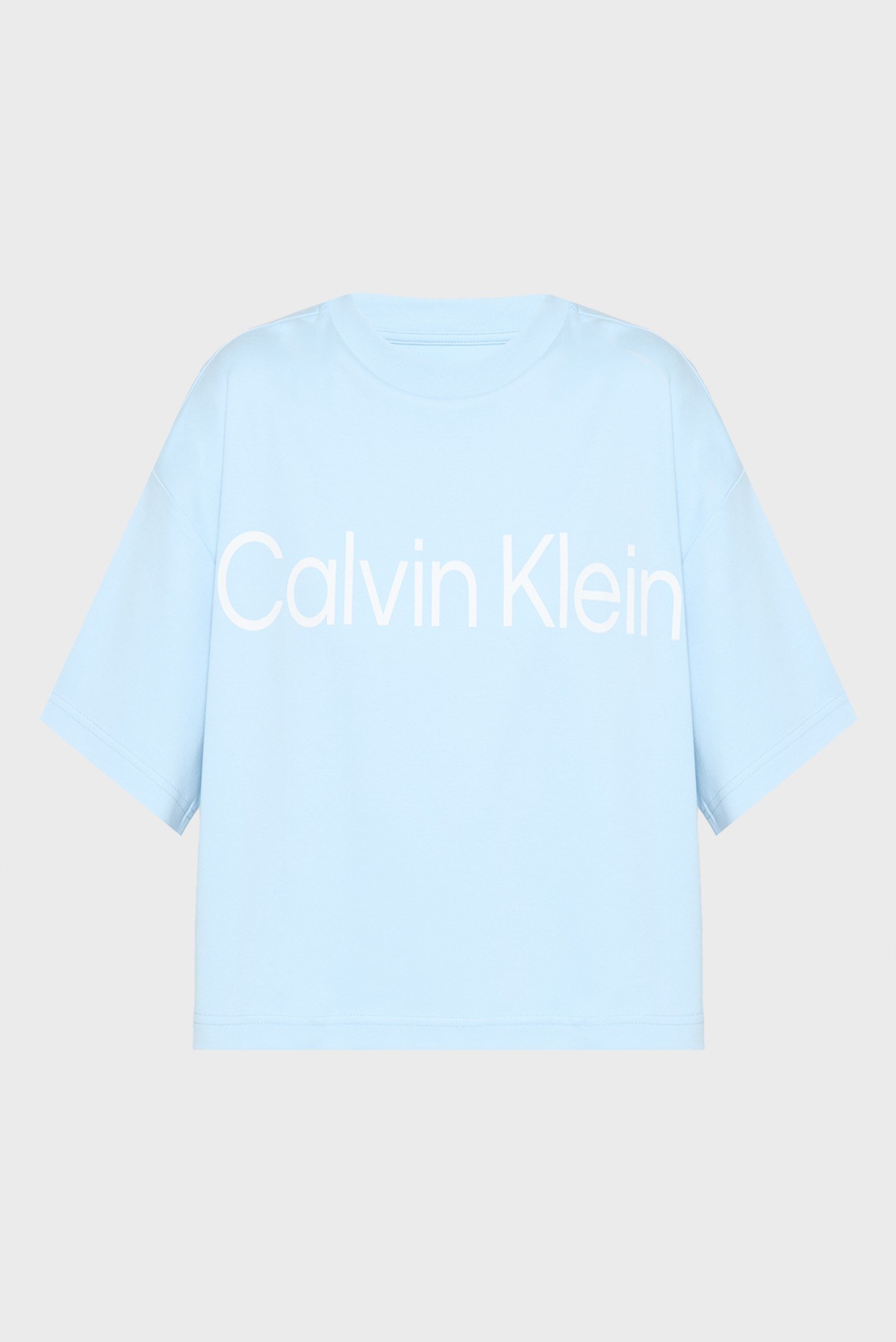Женская голубая футболка A-SS Boxy Logo Голубой XS Calvin Klein LV044C903G Женская голубая футболка A-SS Boxy Logo Голубой XS Calvin Klein LV044C903G