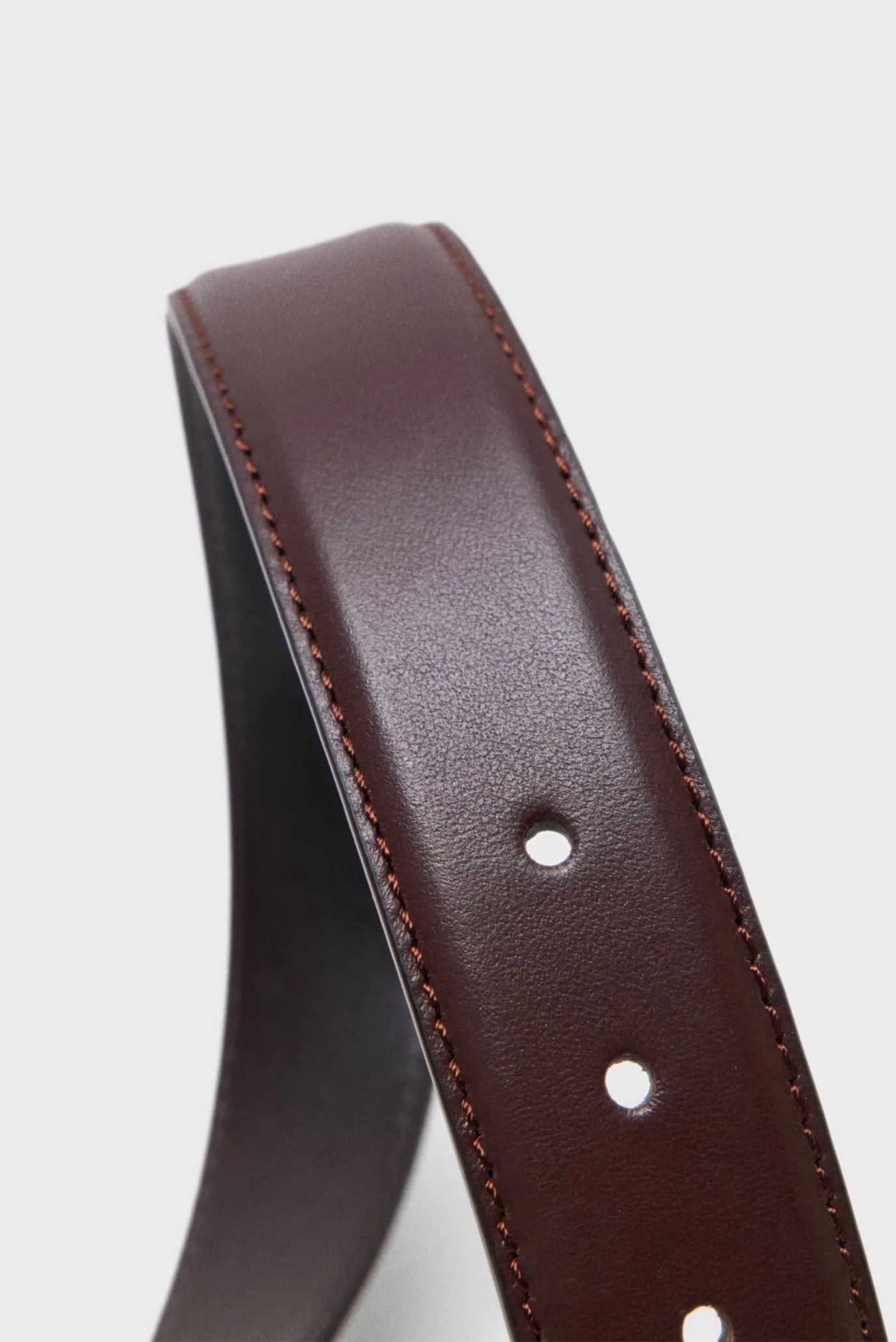 Жіночий темно-коричневий шкіряний ремінь 5