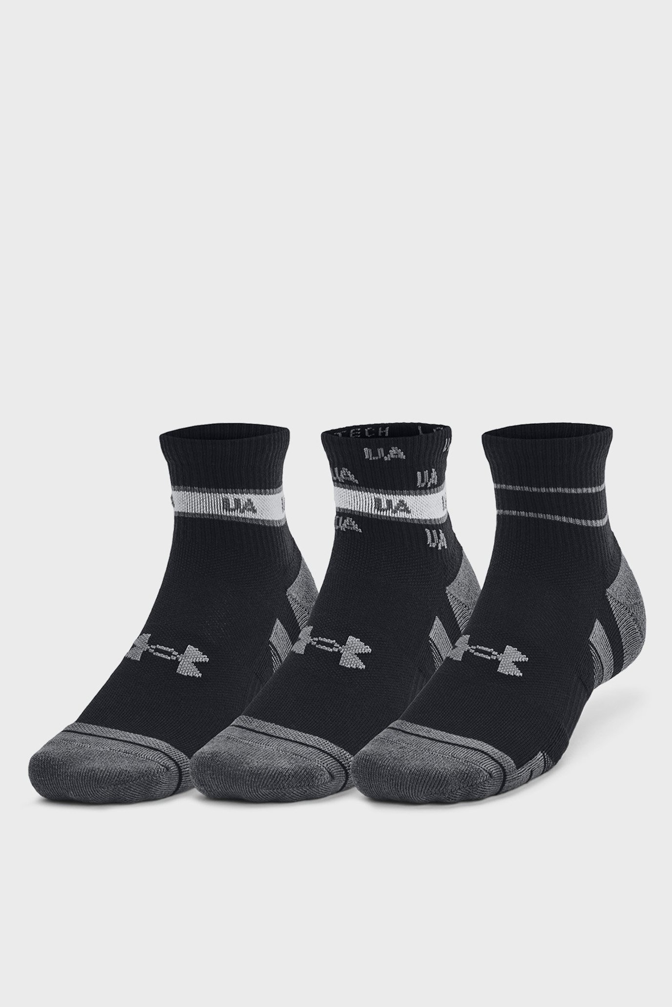 Черные носки (3 пары) UA Perf Tech Nvlty 1