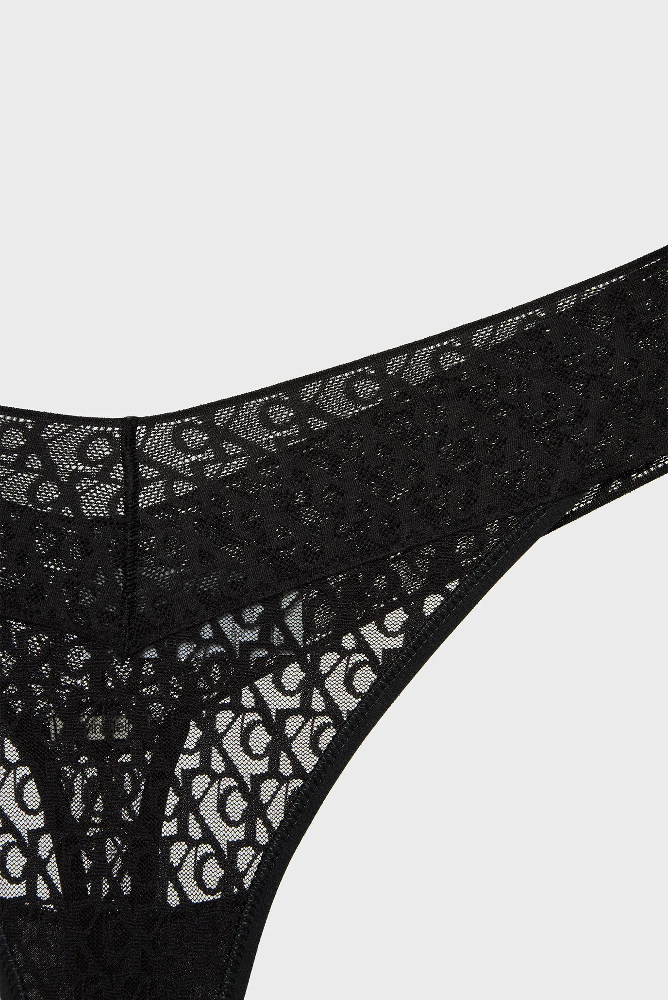 Жіночі чорні трусики з візерунком LOW RISE THONG 6