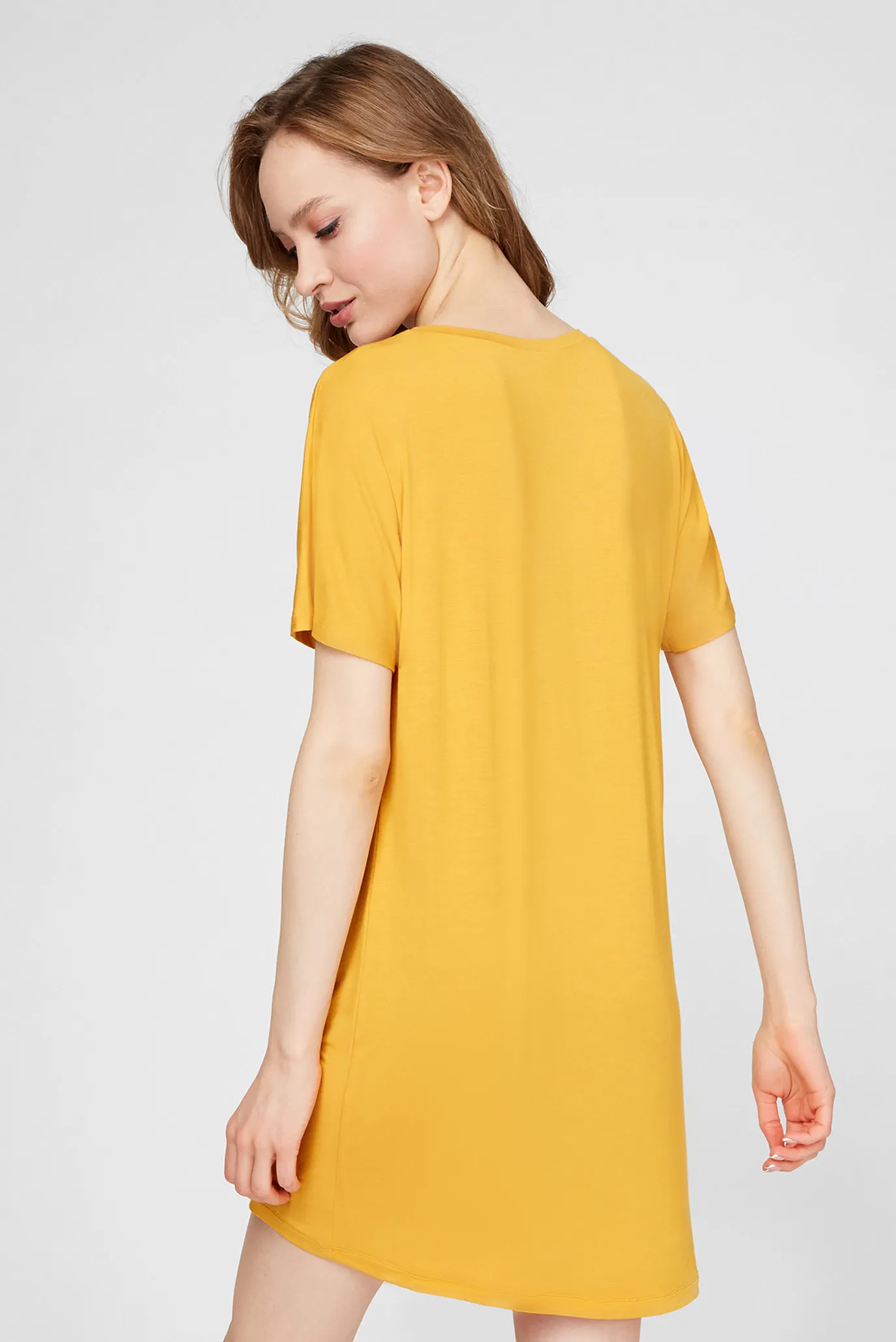 Жіноча жовта нічна сорочка 3