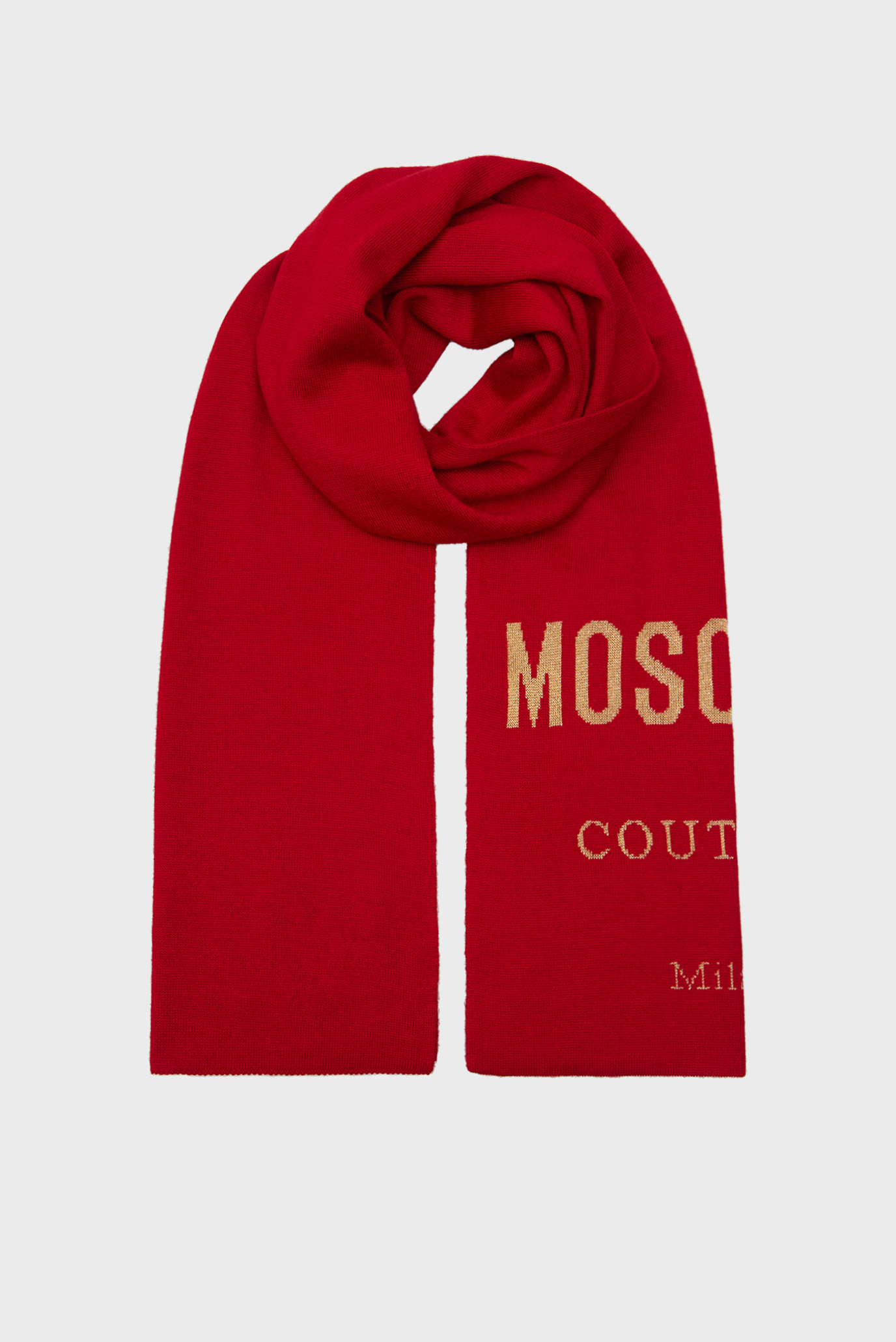 Женский красный шарф Красный ONESIZE Moschino 30718 - M2113 Женский красный шарф Красный ONESIZE Moschino 30718 - M2113