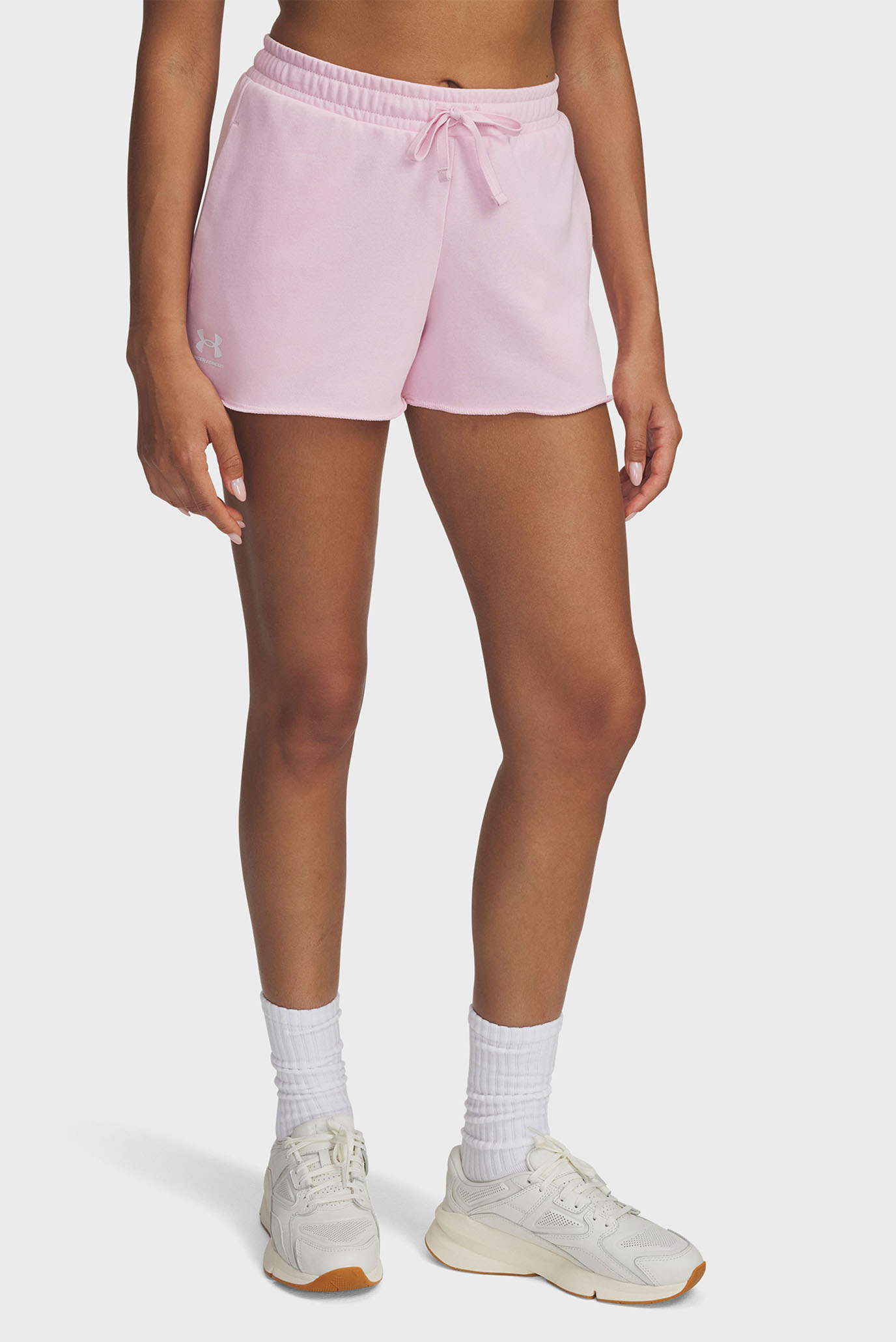 Женские розовые шорты UA Rival Terry Short Розовый S Under Armour 1389657-647 Женские розовые шорты UA Rival Terry Short Розовый S Under Armour 1389657-647