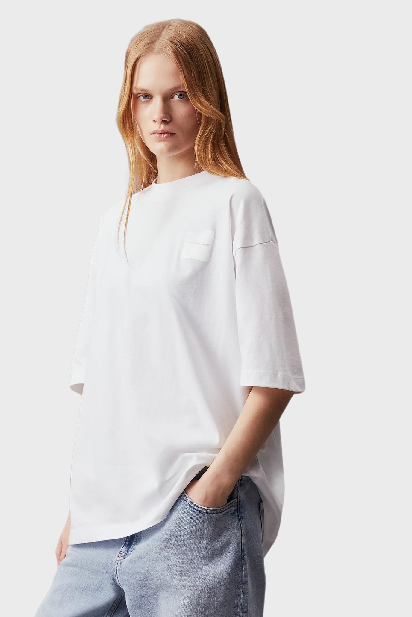 Жіноча біла футболка WARP LOGO BOYFRIEND TEE 1