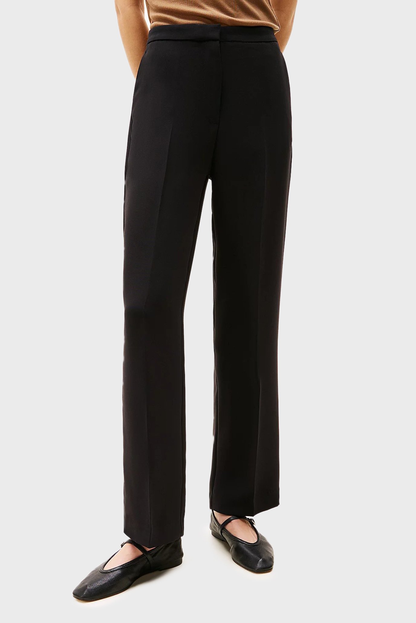 Жіночі чорні брюки CREPE RELAXED STRAIGHT PANT 1