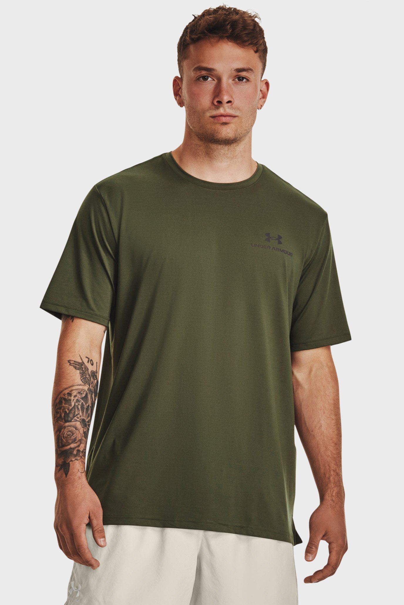 Мужская зеленая футболка UA Rush Energy SS 1