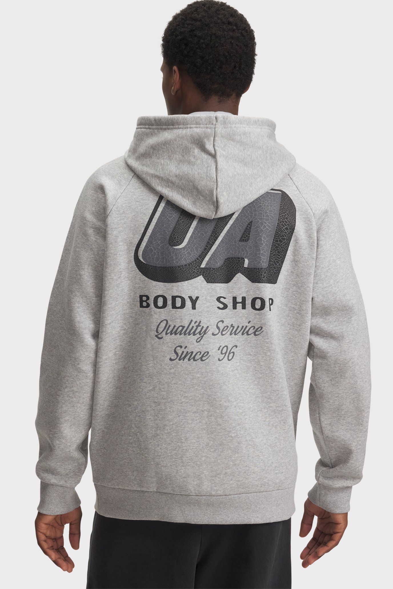Мужское серое худи UA Rival Fleece HBR Logo HD Серый XXL Under Armour 6003955-011 Мужское серое худи UA Rival Fleece HBR Logo HD Серый XXL Under Armour 6003955-011