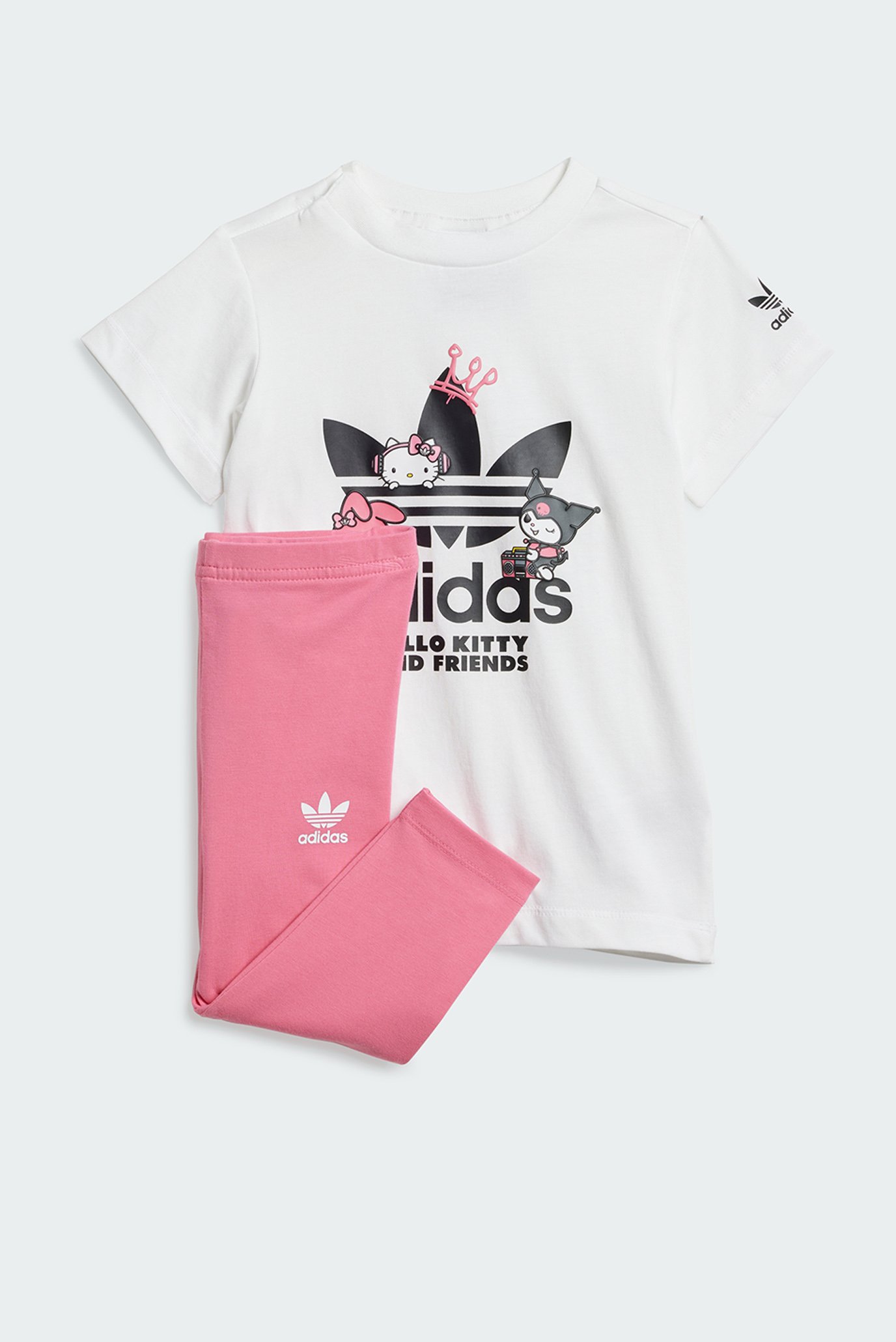 Детский комплект одежды (платье-футболка, леггинсы) adidas Originals x Hello Kitty 1