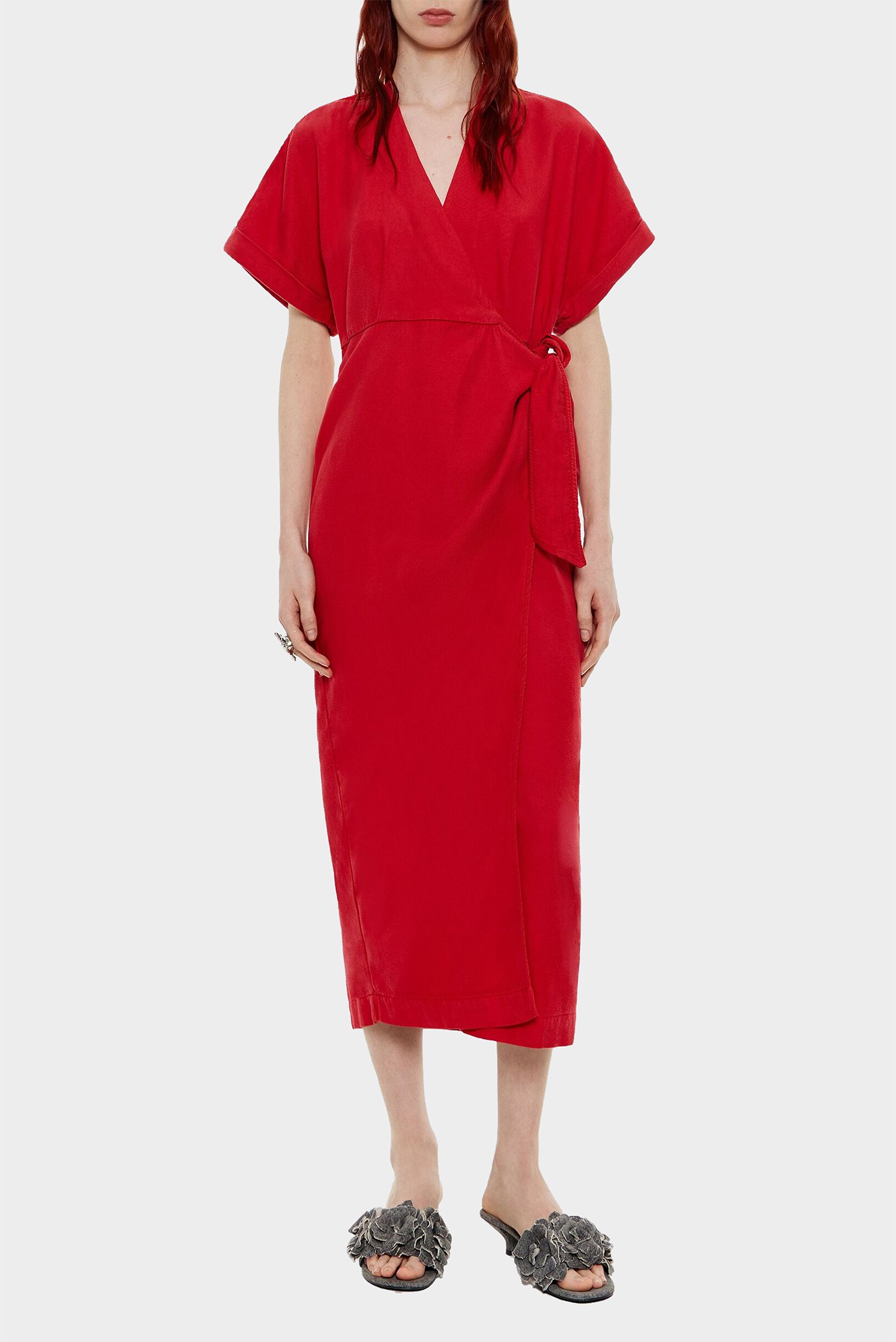Жіноча червона сукня 1