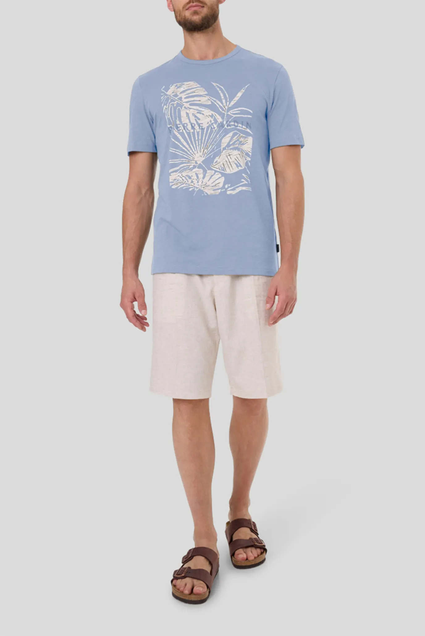 Мужская голубая футболка 2