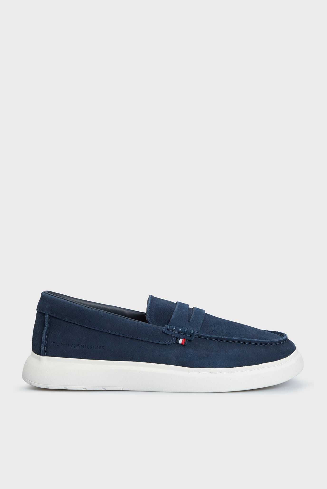 Мужские темно-синие замшевые лоферы TH BOAT SHOE CORE SUEDE 1