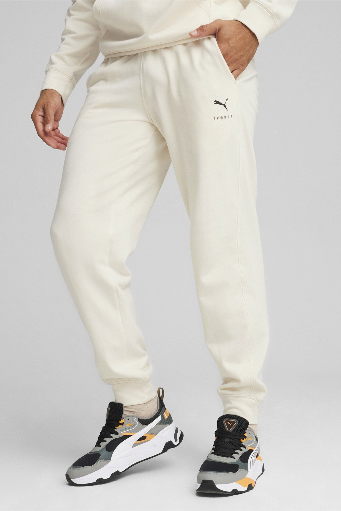 Мужские белые спортивные брюки BETTER SPORTSWEAR Men's Sweatpants 1