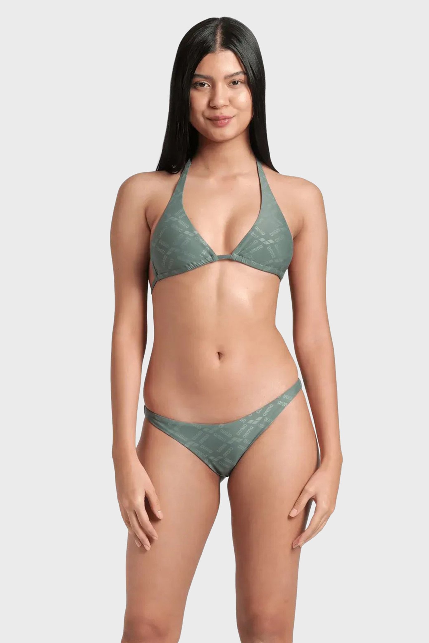 Женский зеленый купальник с узором LOSANGE BIKINI TRIANGLE Зеленый XL Arena 009400-600 Женский зеленый купальник с узором LOSANGE BIKINI TRIANGLE Зеленый XL Arena 009400-600