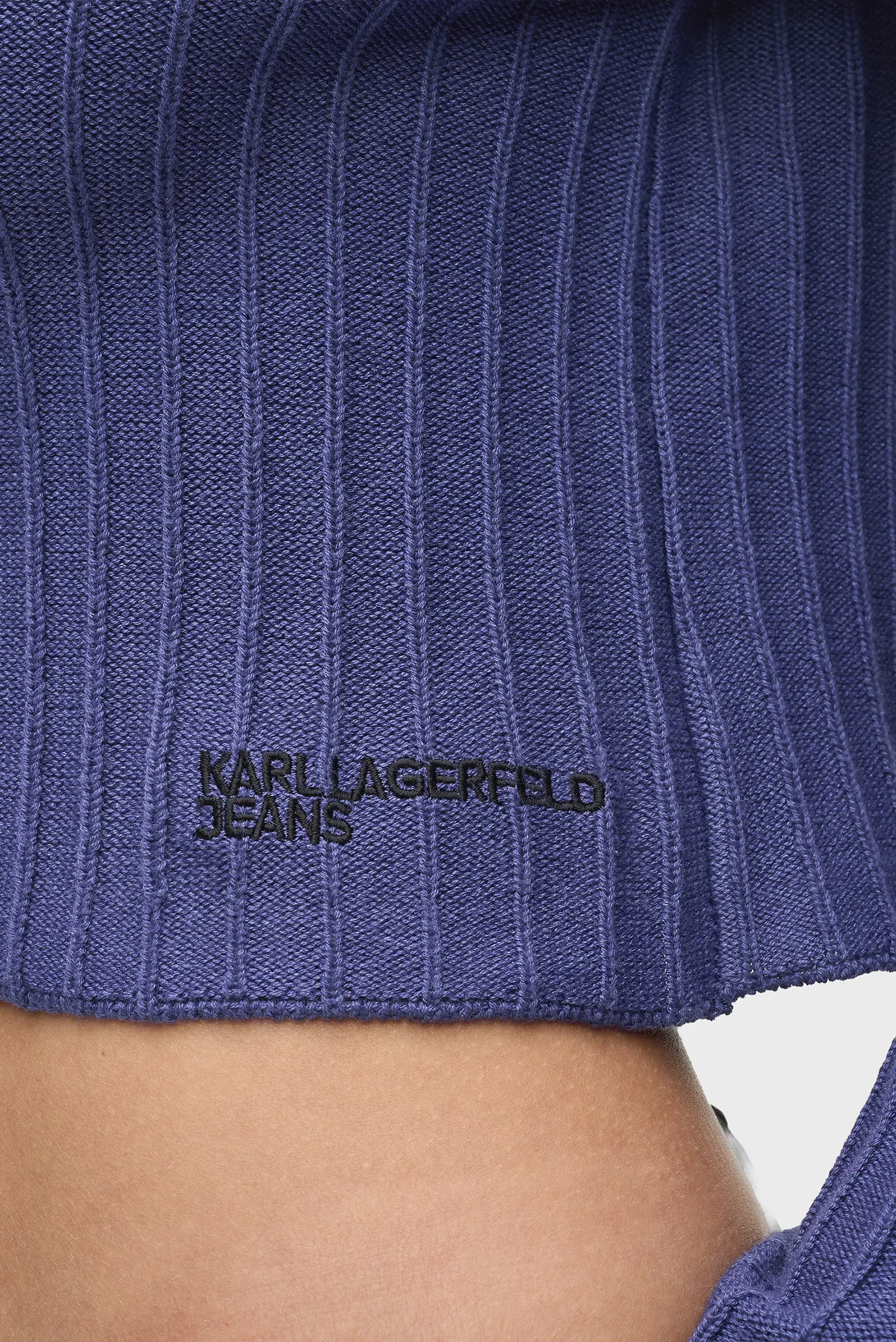 Женский синий гольф plisse 4