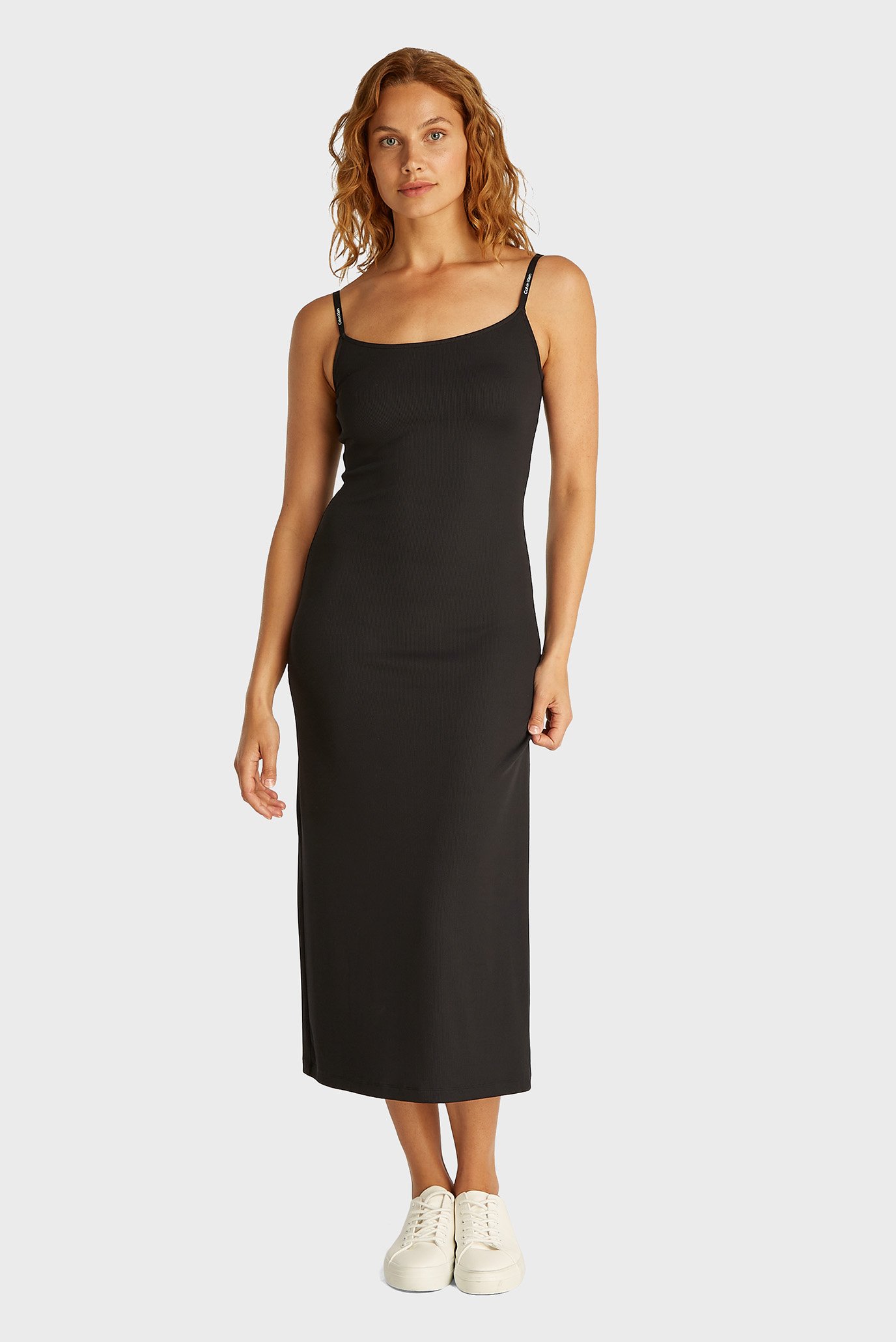 Женское черное платье LOGO ELASTIC STRAPPY DRESS Черный XS Calvin Klein Jeans J20J225288 Женское черное платье LOGO ELASTIC STRAPPY DRESS Черный XS Calvin Klein Jeans J20J225288
