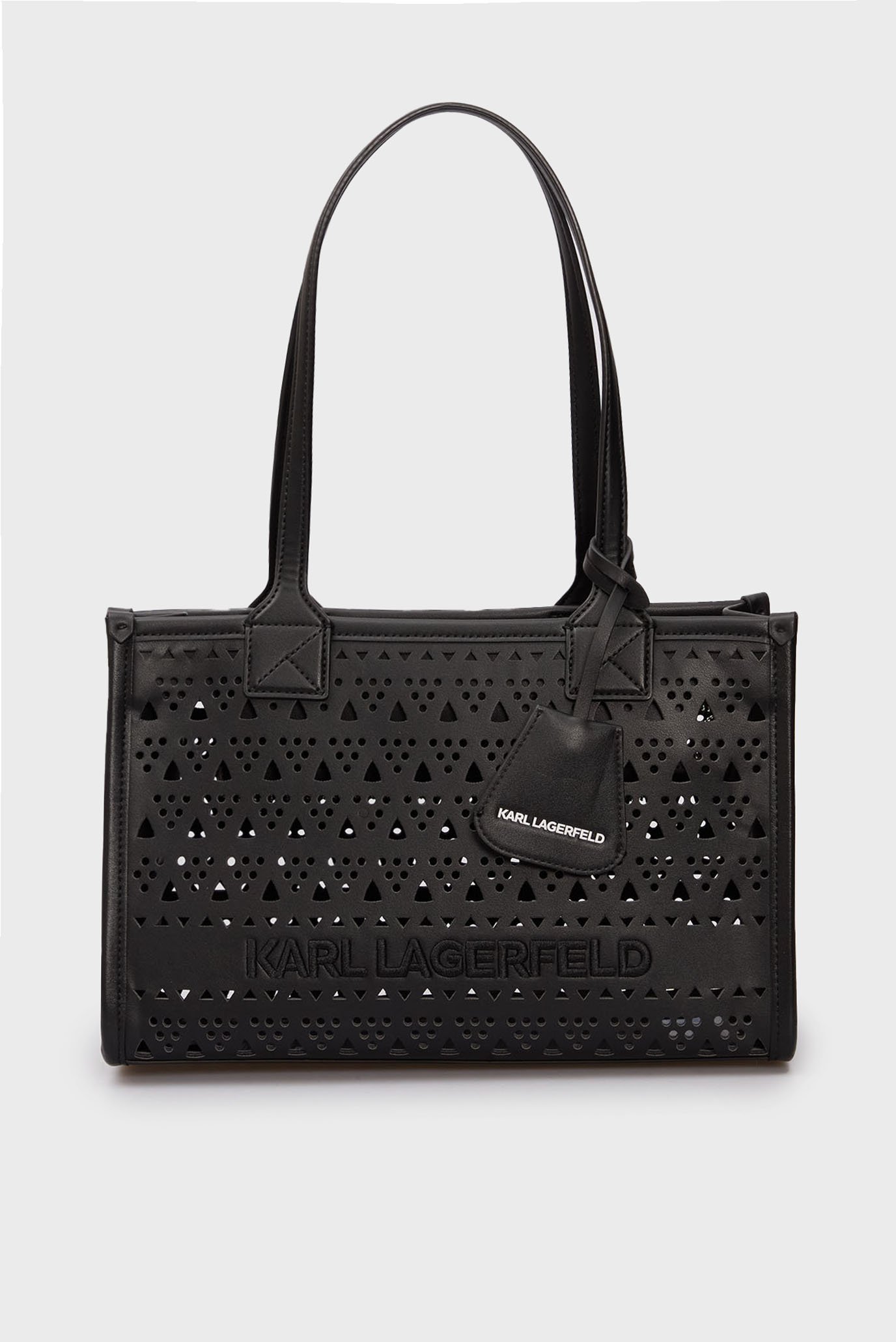 Женская черная сумка K SKUARE MD TOTE PERFORATED 1