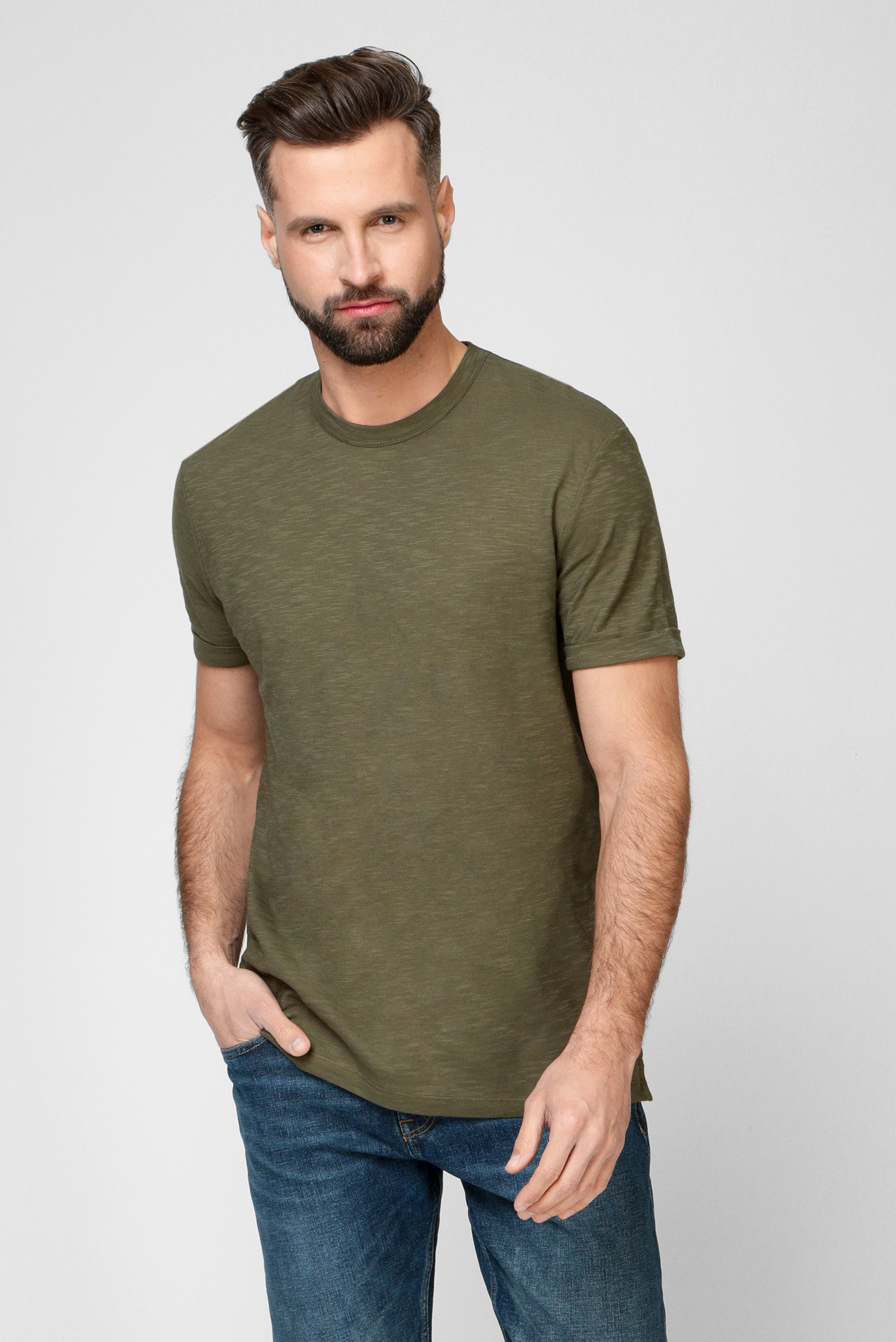Мужская зеленая футболка Colin-R 1