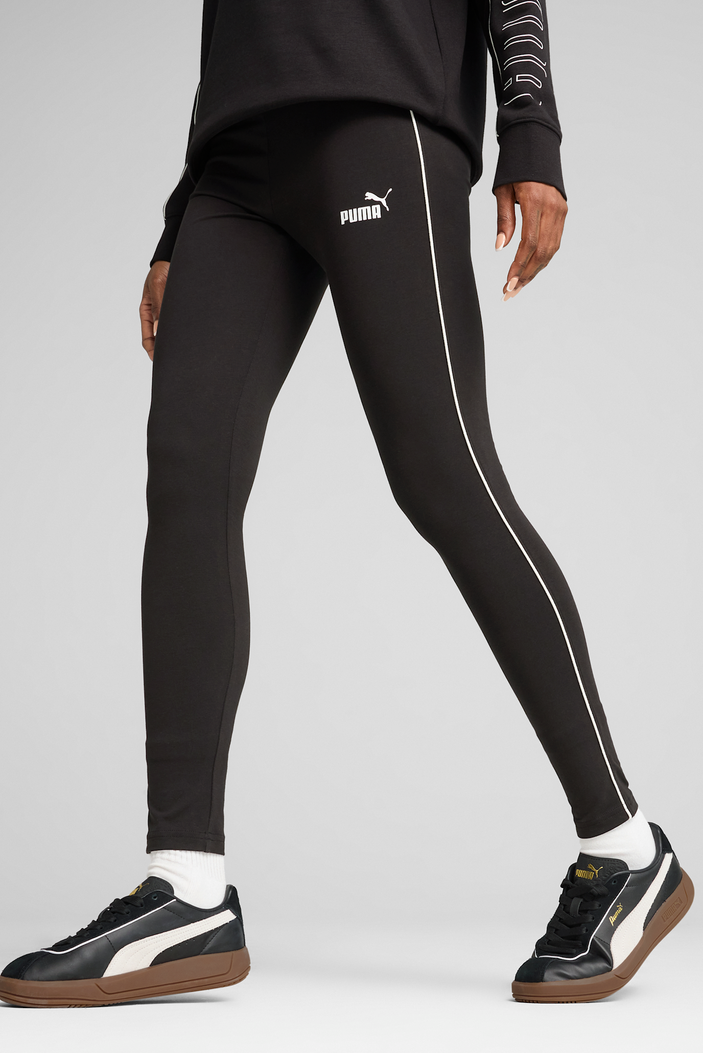 Женские черные тайтсы PUMA SPORT High-Waist Leggings Women 1