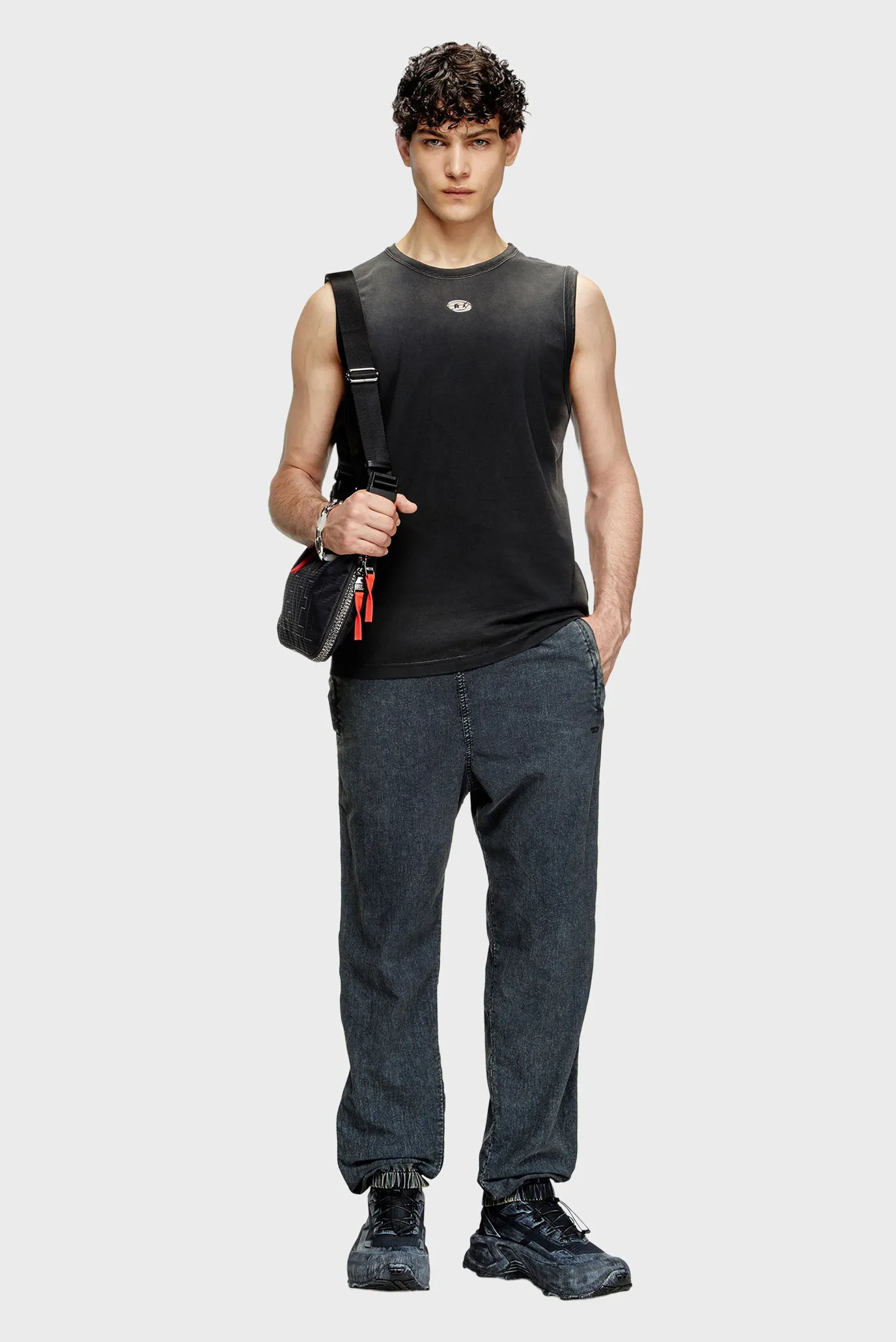 Мужская черная майка T-BRICO-NEW 2