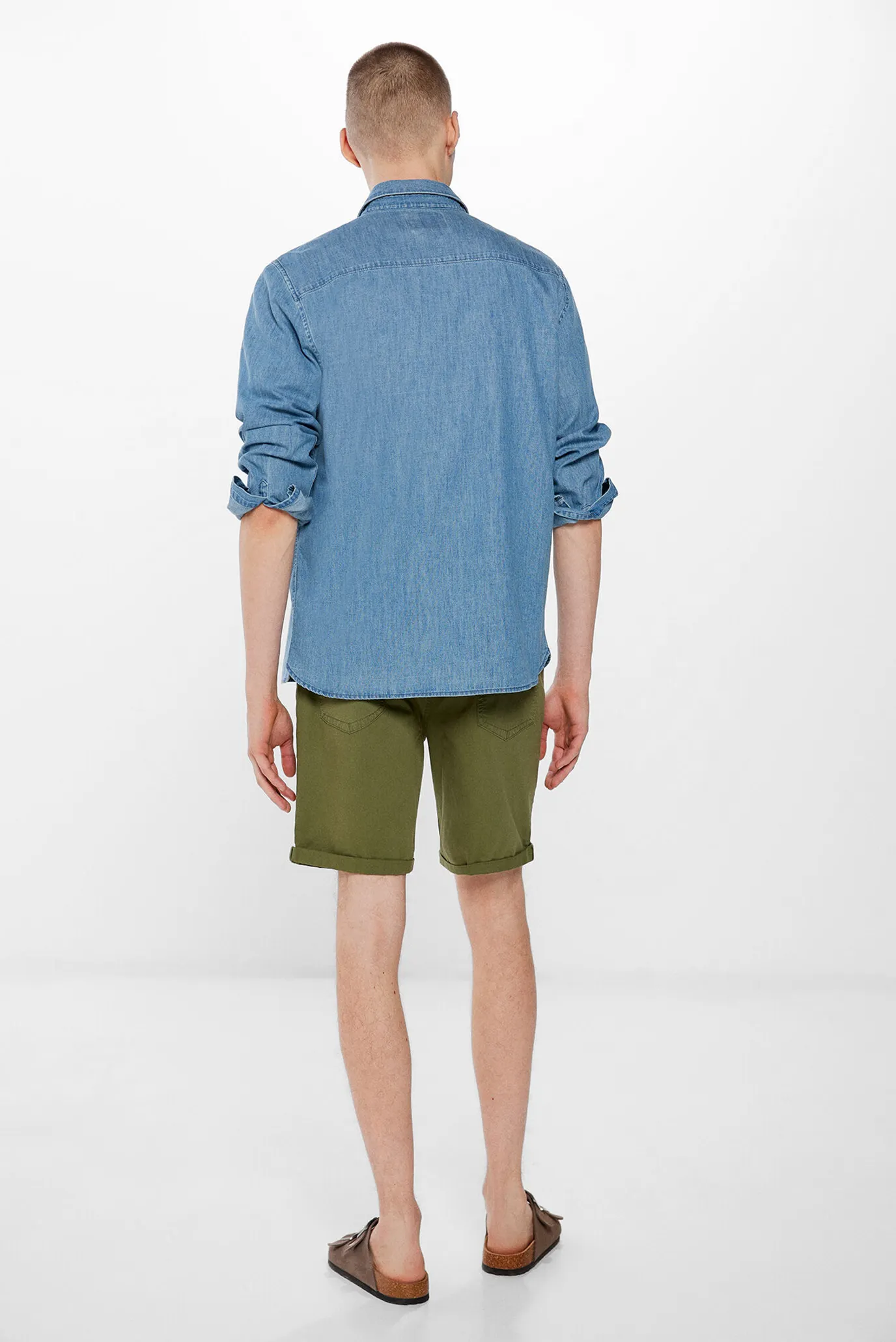 Чоловічі зелені шорти 3