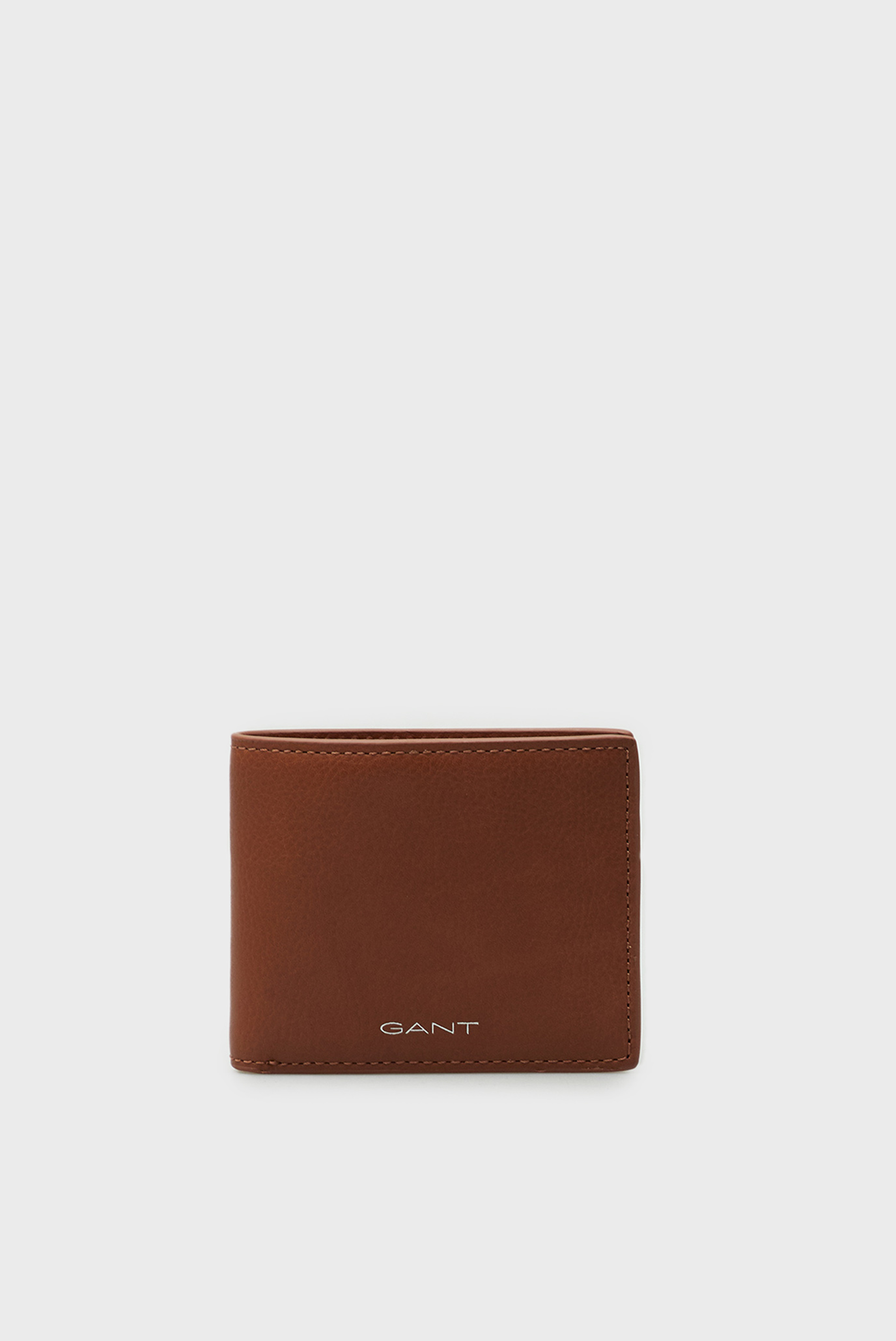 Мужской рыжий кожаный кошелек LEATHER BIFOLD WALLET 1