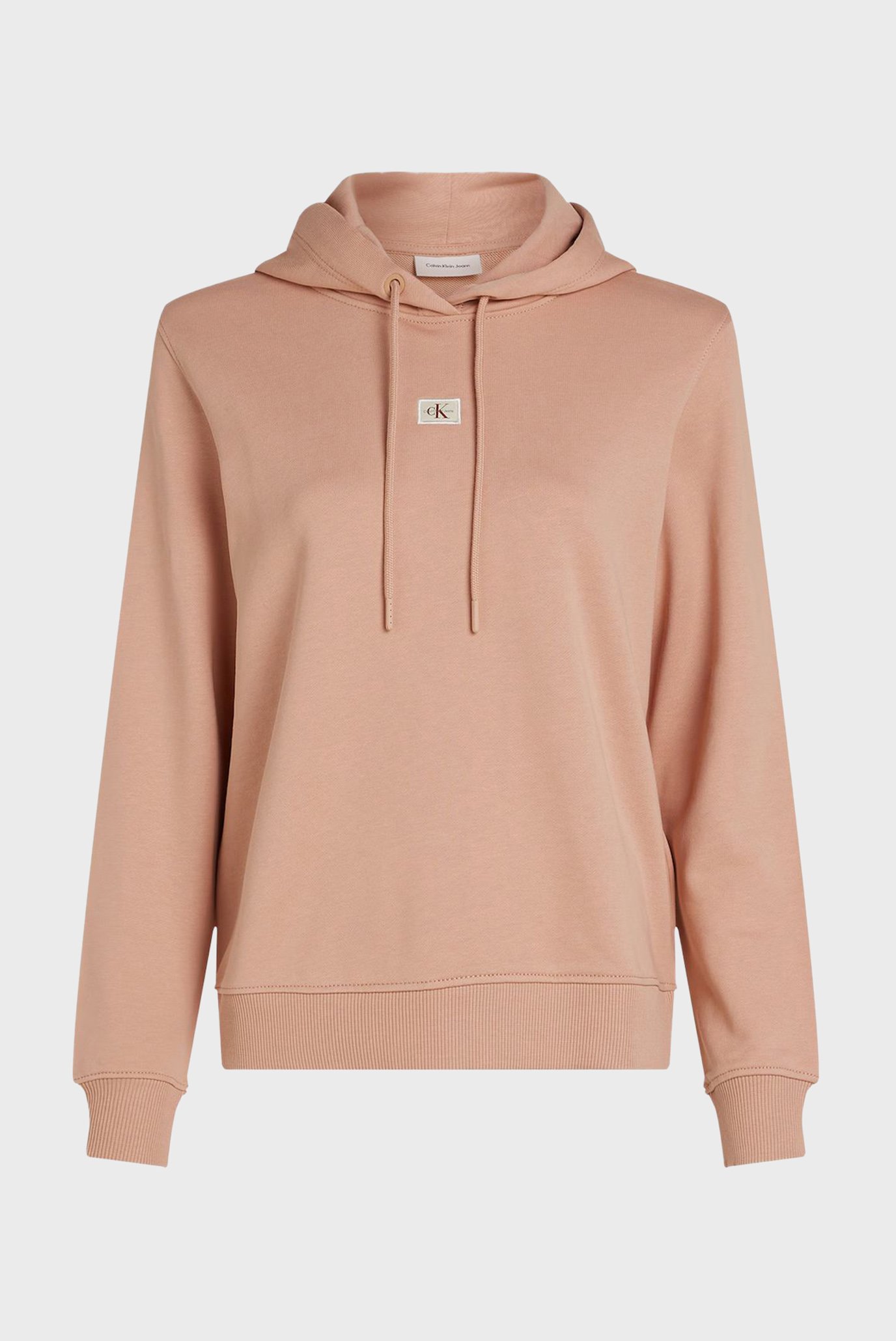 Женское персиковое худи WOVEN LABEL REGULAR HOODIE 1