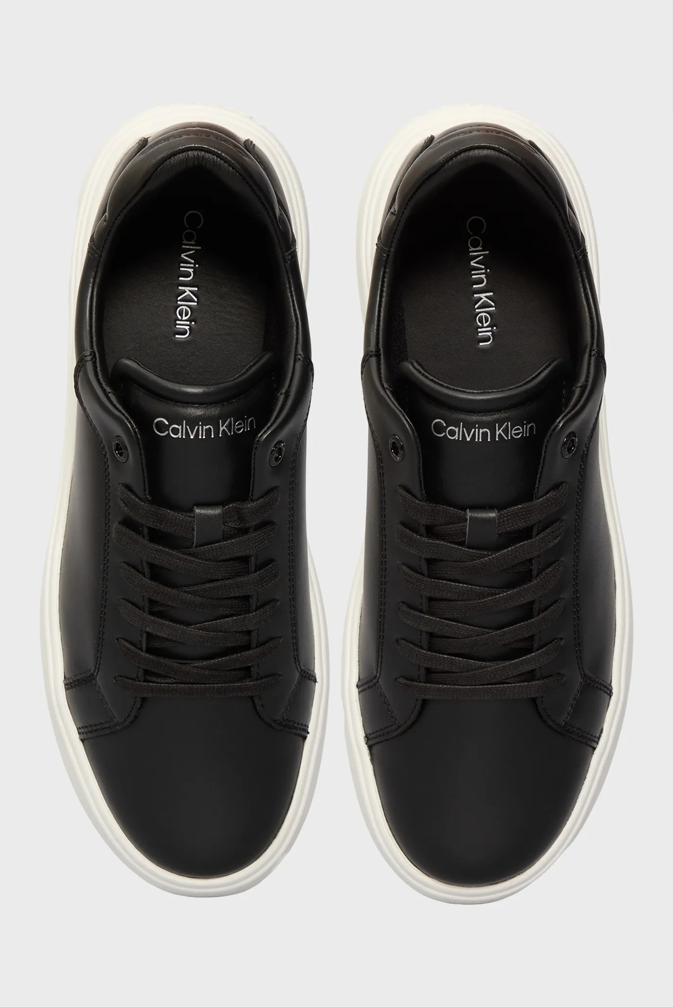 Мужские черные кожаные сникерсы LOW TOP 4