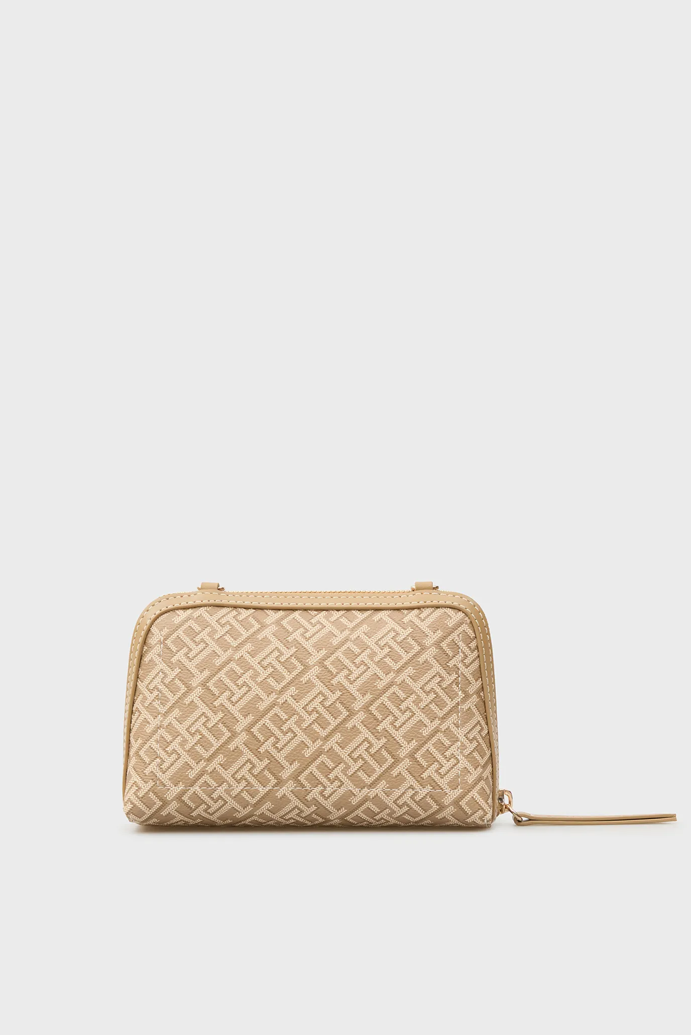 Жіноча бежева сумка з візерунком MONOPLAY 4