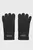 Жіночі чорні вовняні рукавички PATCH