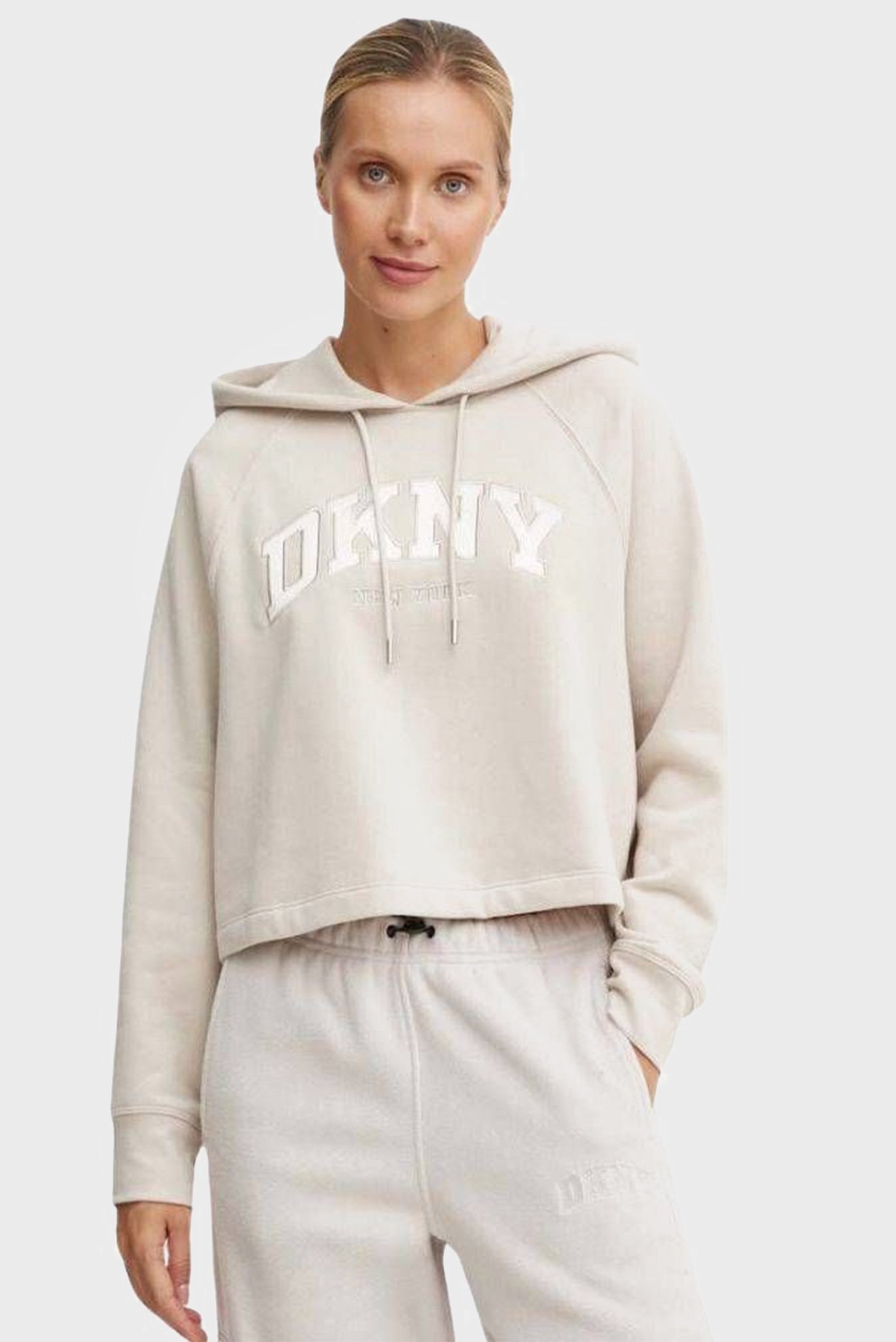 Женское бежевое худи Бежевый S DKNY DP4T9811 Женское бежевое худи Бежевый S DKNY DP4T9811