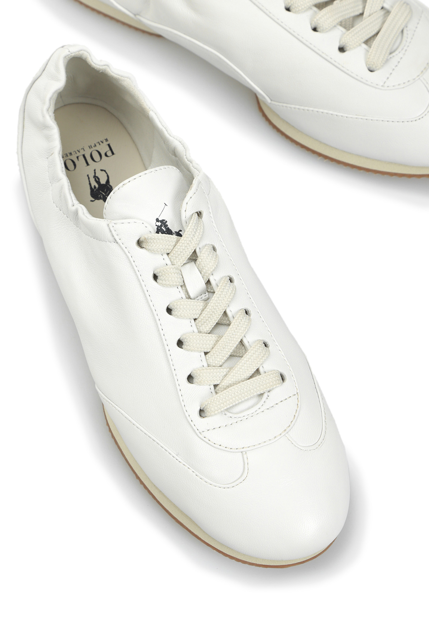 Женские белые кожаные кроссовки Polo Ralph Lauren 804858955002 — MD-Fashion