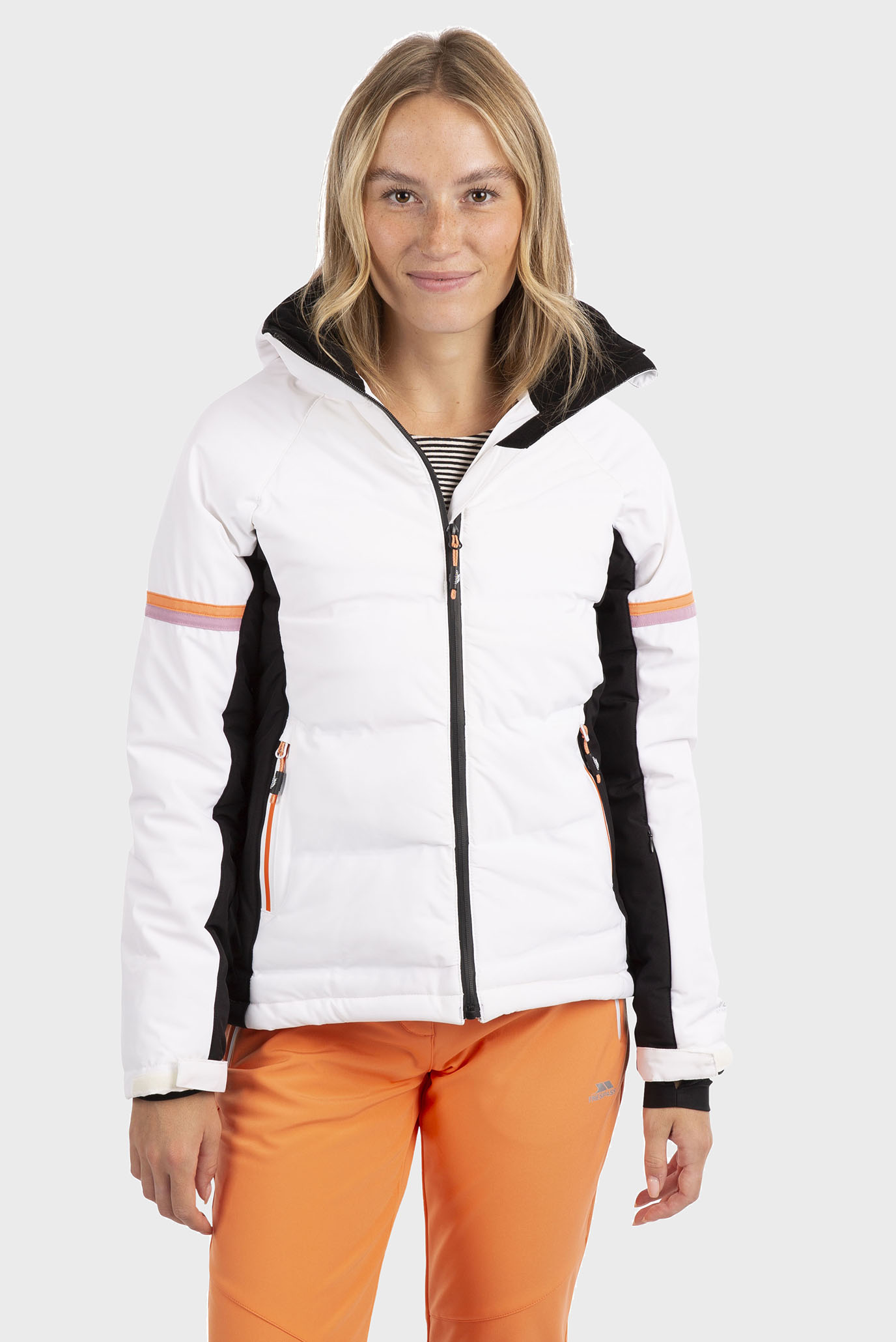 Женская белая лыжная куртка CEREMONY 1