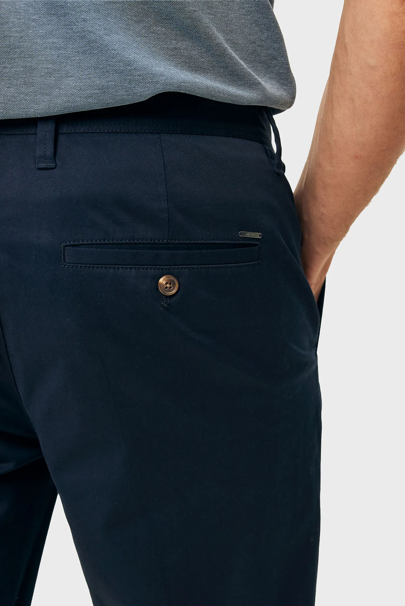 Чоловічі темно-сині чіноси CRAIG Garment dye chino pants 4