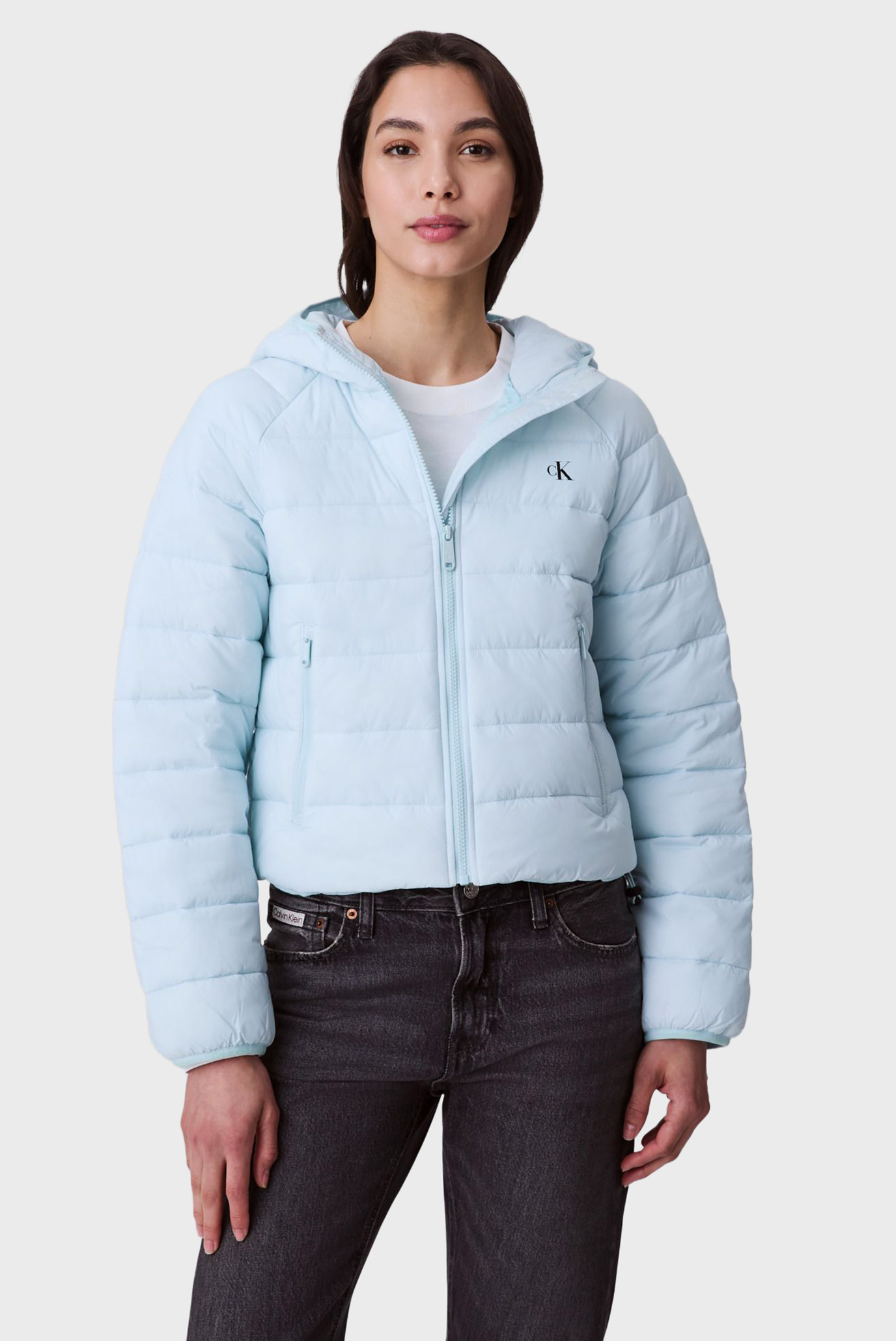 Женская голубая куртка LIGHTWEIGHT QUILTED Голубой M Calvin Klein Jeans LV047C510G Женская голубая куртка LIGHTWEIGHT QUILTED Голубой M Calvin Klein Jeans LV047C510G