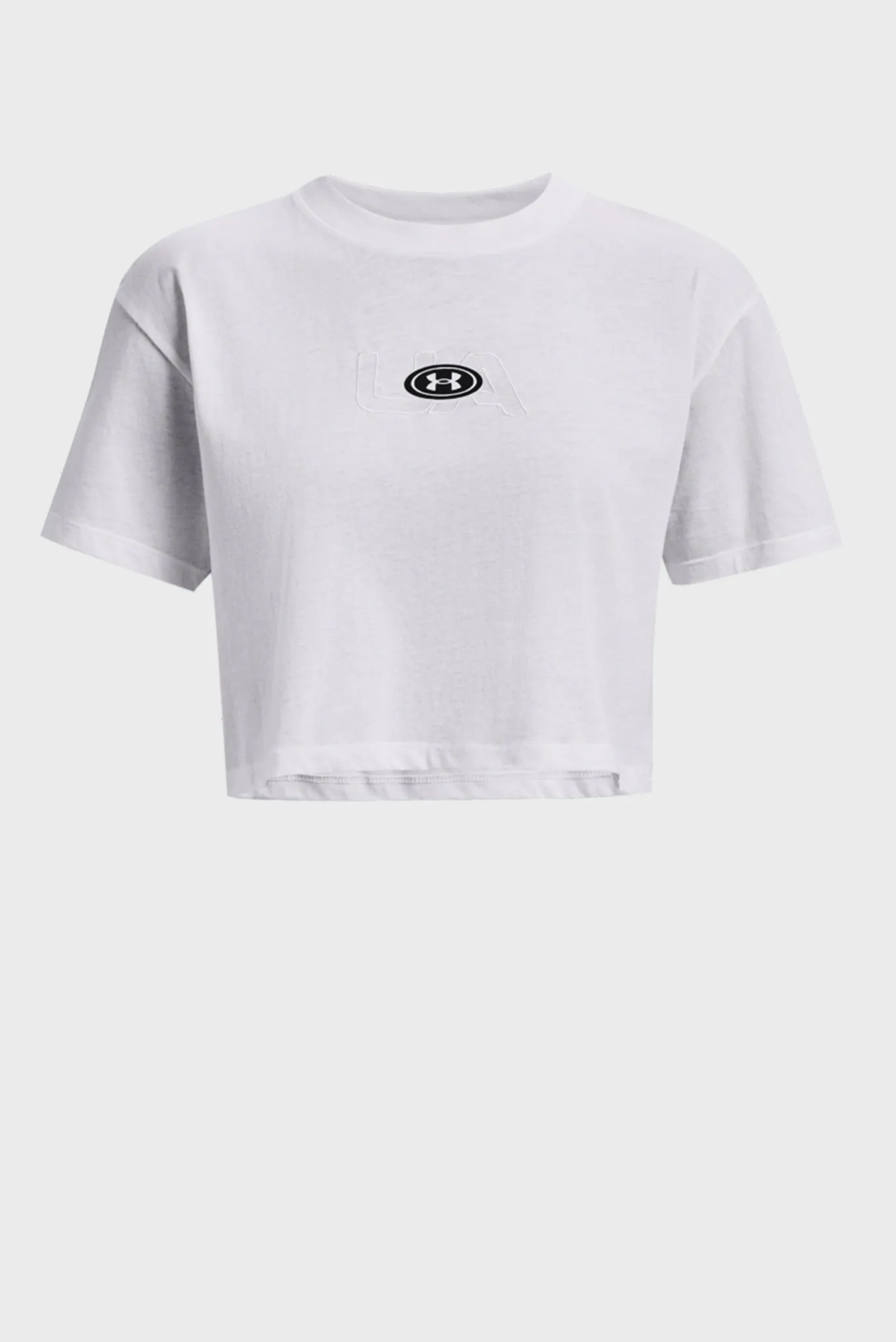 Жіночий білий топ UA BRANDED LOGO CROP SS 5