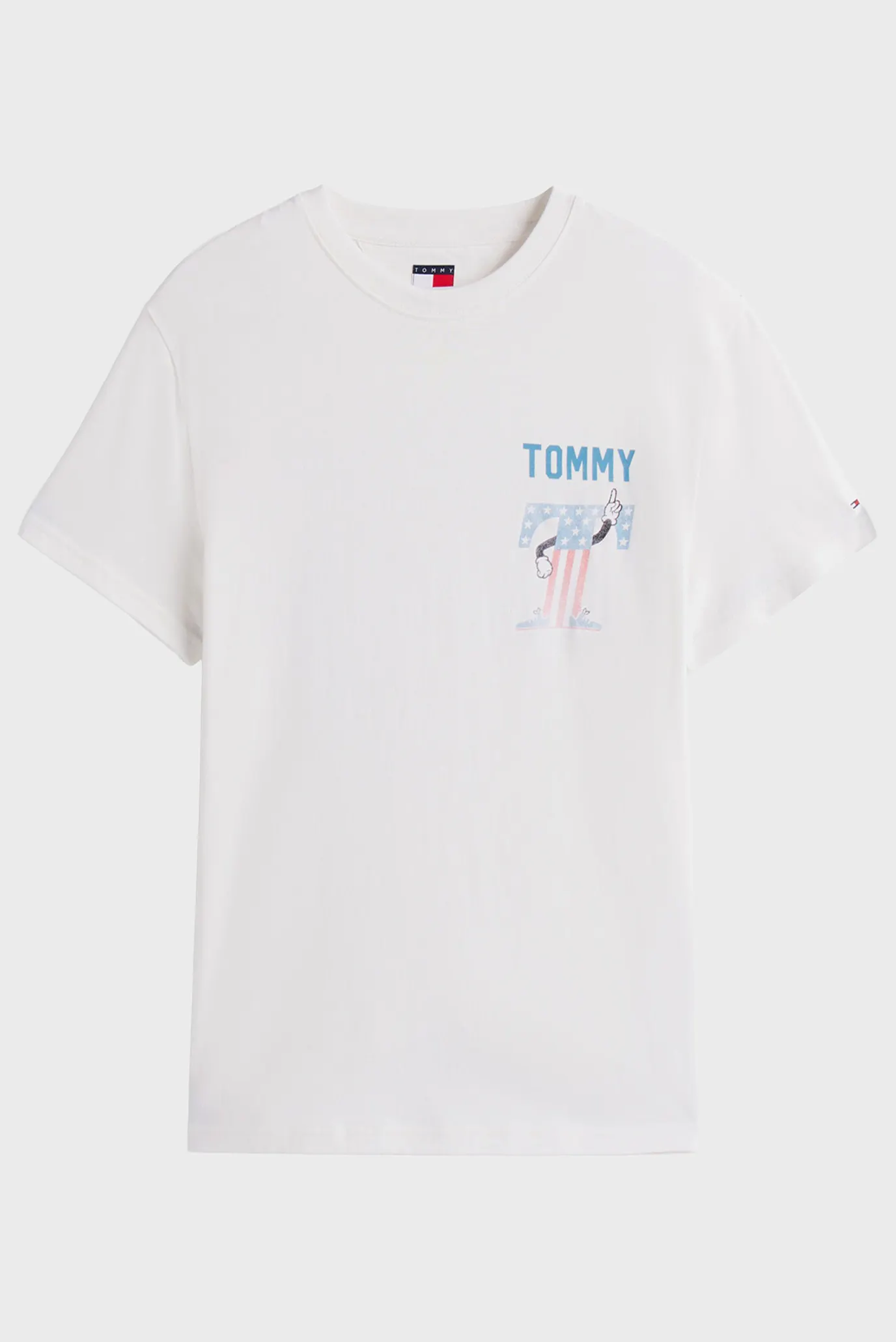 Мужская белая футболка REG USA SCRIPT 4