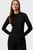 Женский черный лонгслив MODAL STRETCH SLIM C-NECK TOP LS