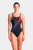 Женский черный купальник с узором RIPPLES SWIMSUIT U BACK B