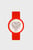 Женские красные часы O clock 4074