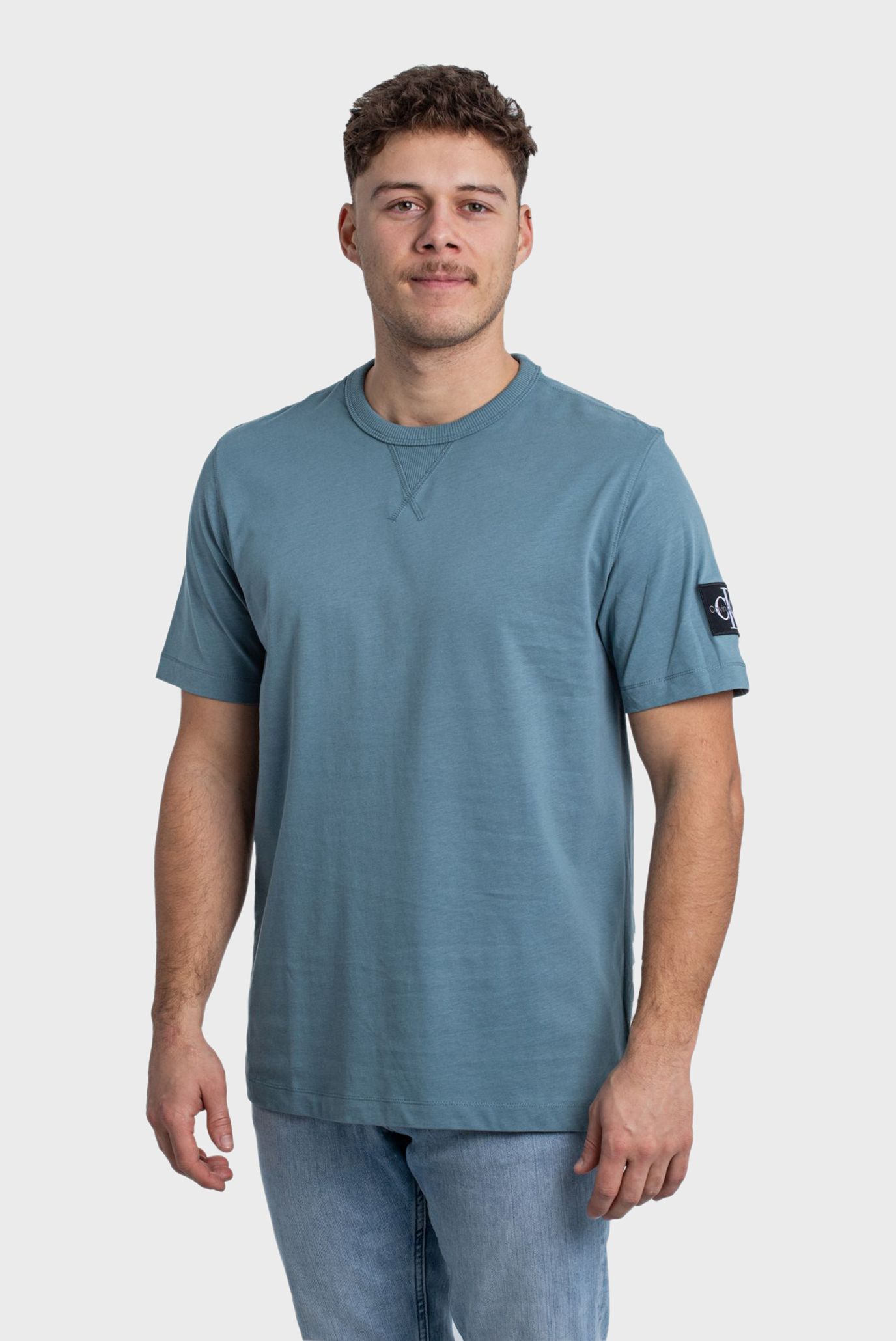 Чоловіча синя футболка BADGE REGULAR 1
