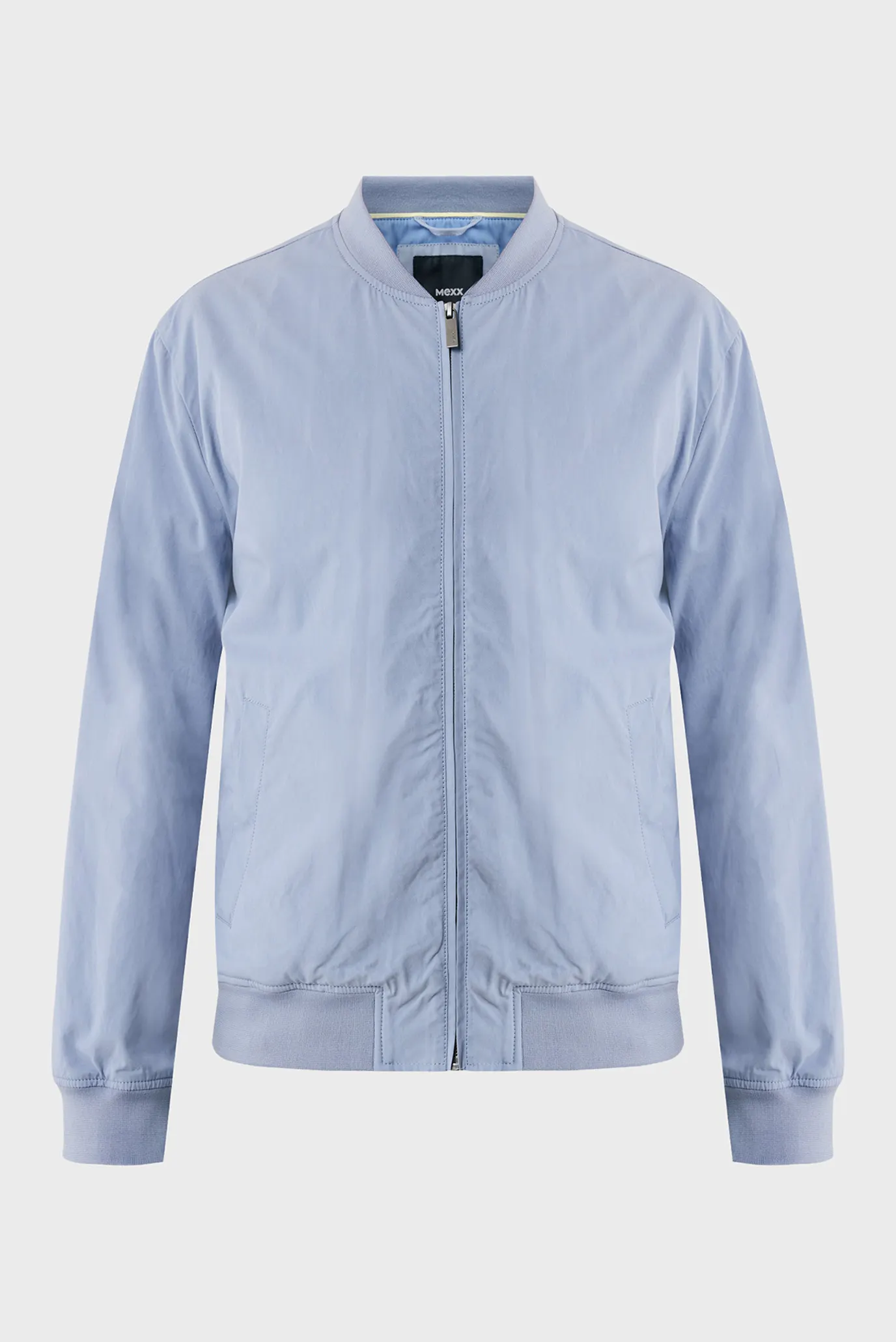 Чоловічий блакитний бомбер Cotton blend bomber jacket 7