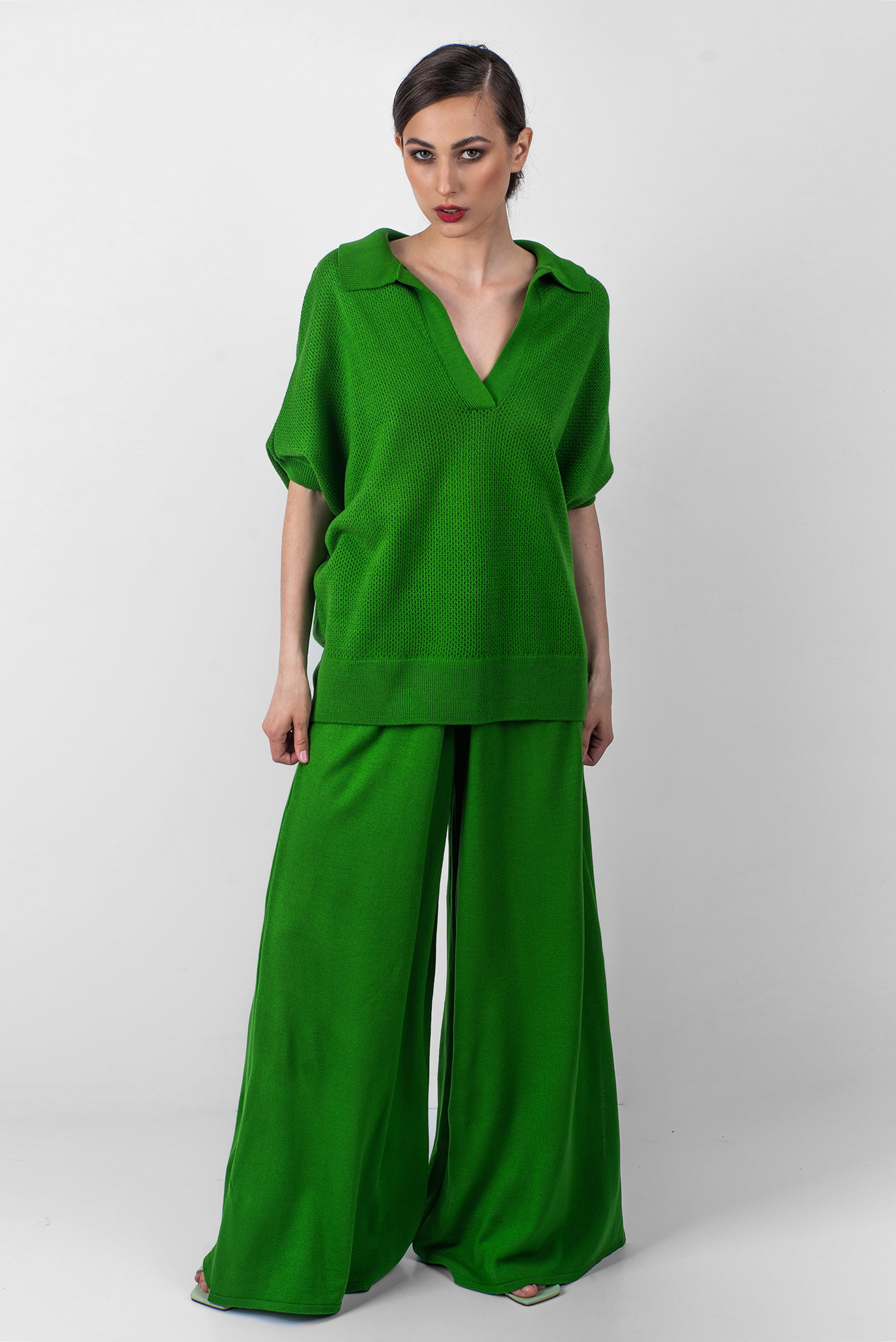 Жіночі зелені брюки 1